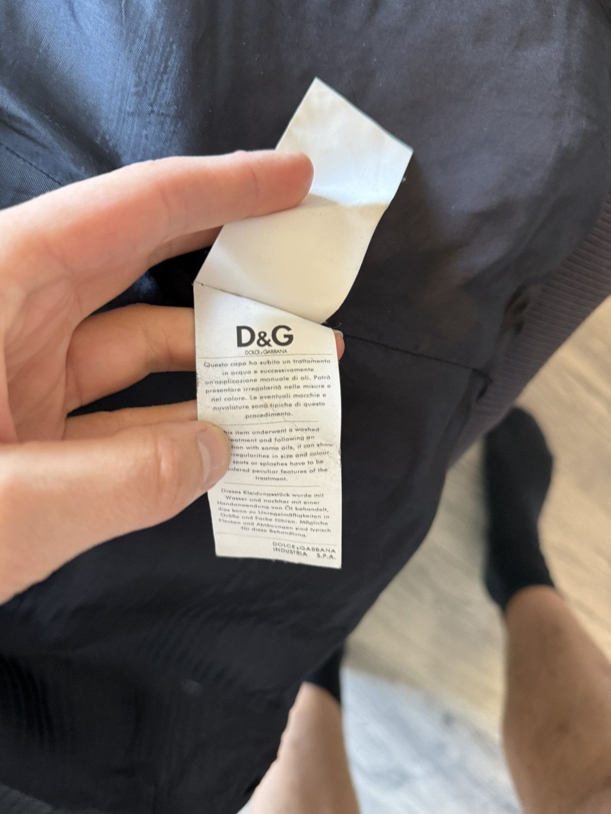 Dolce & Gabbana D&G Distressed Grey Lamb Leather Bomber Jacket Size US L / EU 52-54 / 3 - 12 Thumbnail