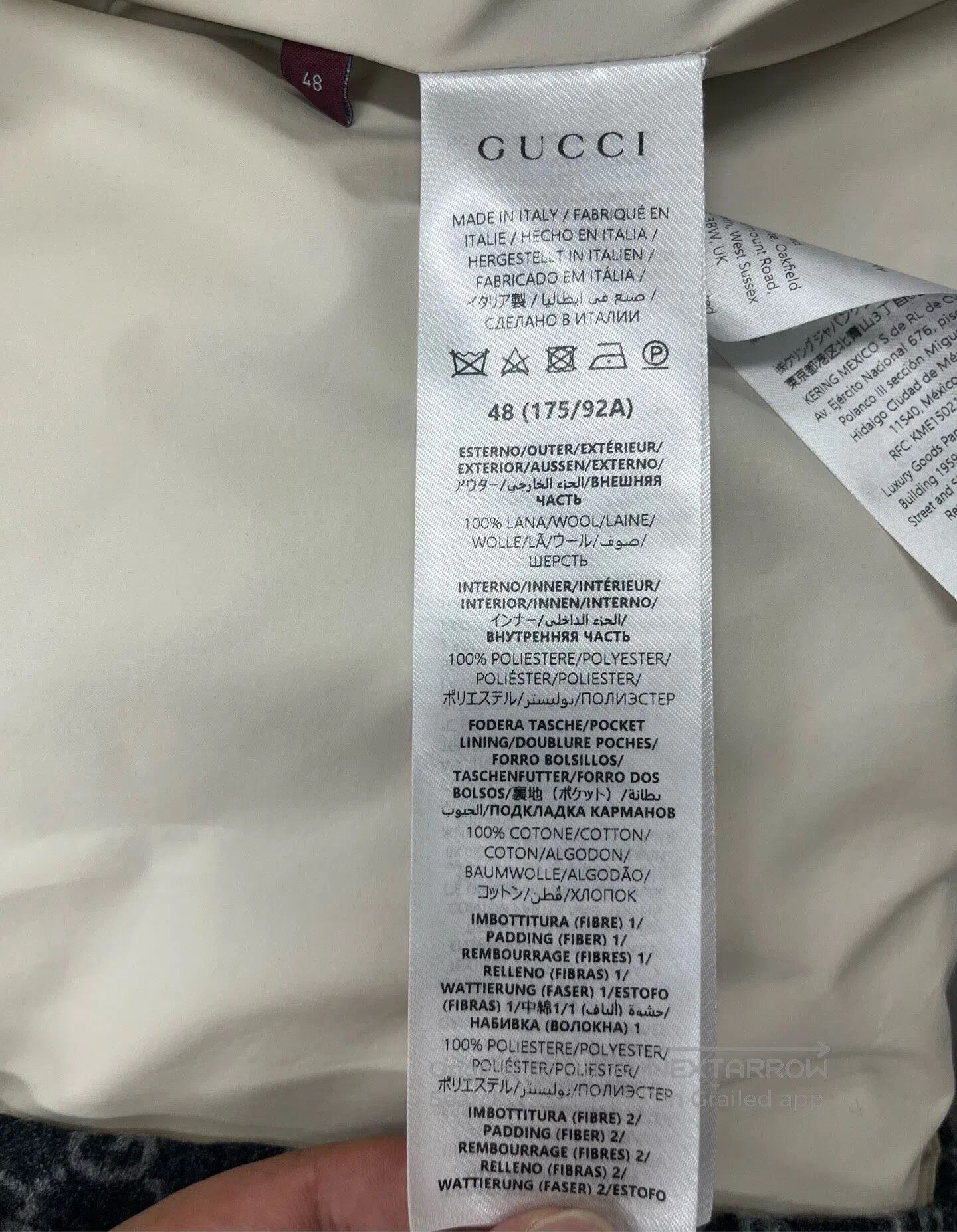 Gucci Guicci Gray Double G All-over Printed Single-breasted Long Size US M / EU 48-50 / 2 - 5 Thumbnail
