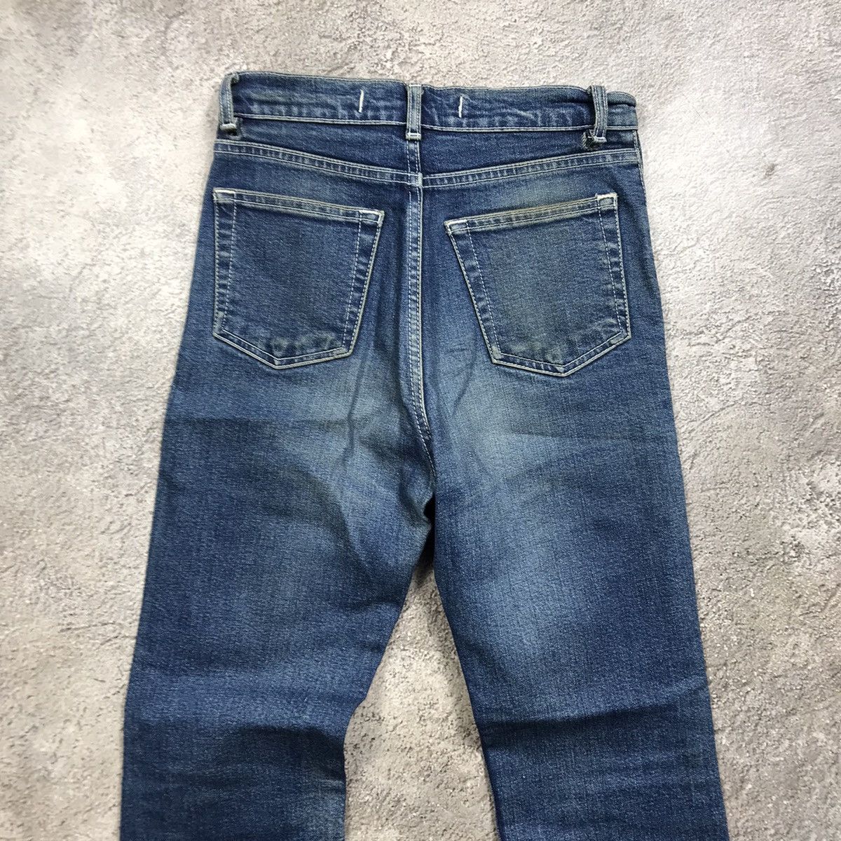 Vintage Vintage 90s Faded Distressed Wide Leg Jeans Grunge Logo 25 Size 25" / US 0 / IT 36 - 6 Thumbnail