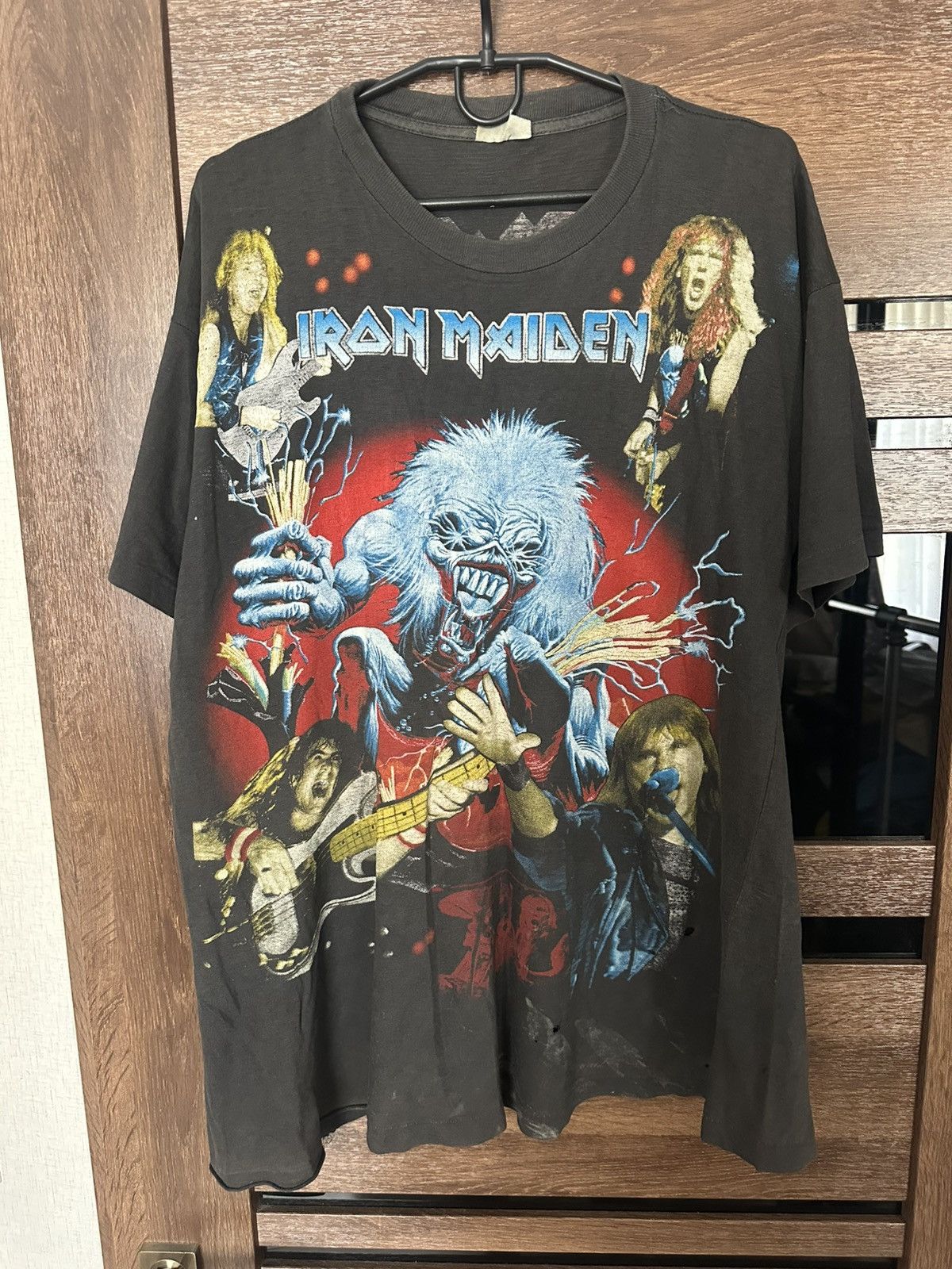 Iron Maiden × Vintage 90s Vintage All Over Print Iron Maiden