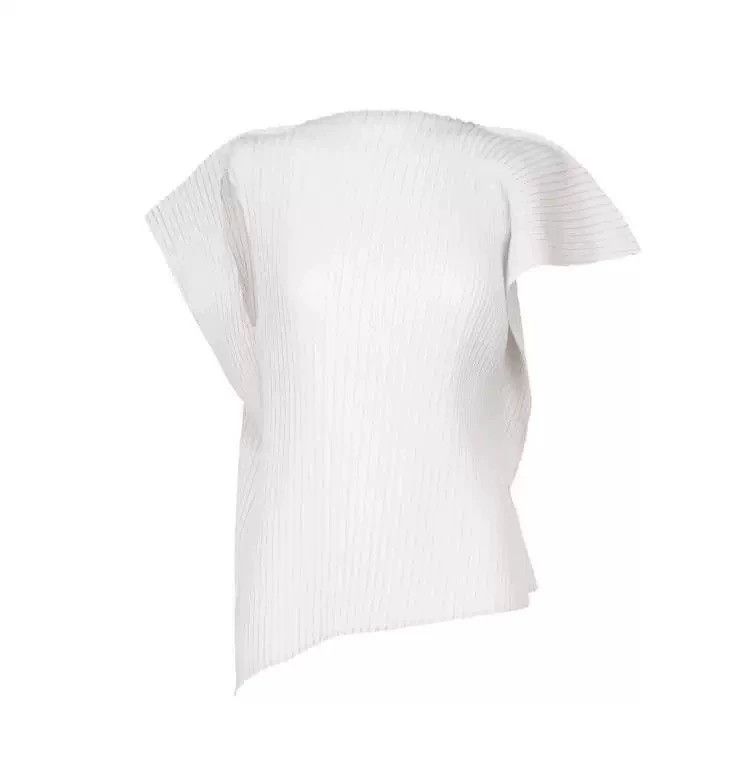 Issey Miyake Issey Miyake size:2 White twill short-sleeved shirt Size XS / US 0-2 / IT 36-38 - 1 Thumbnail