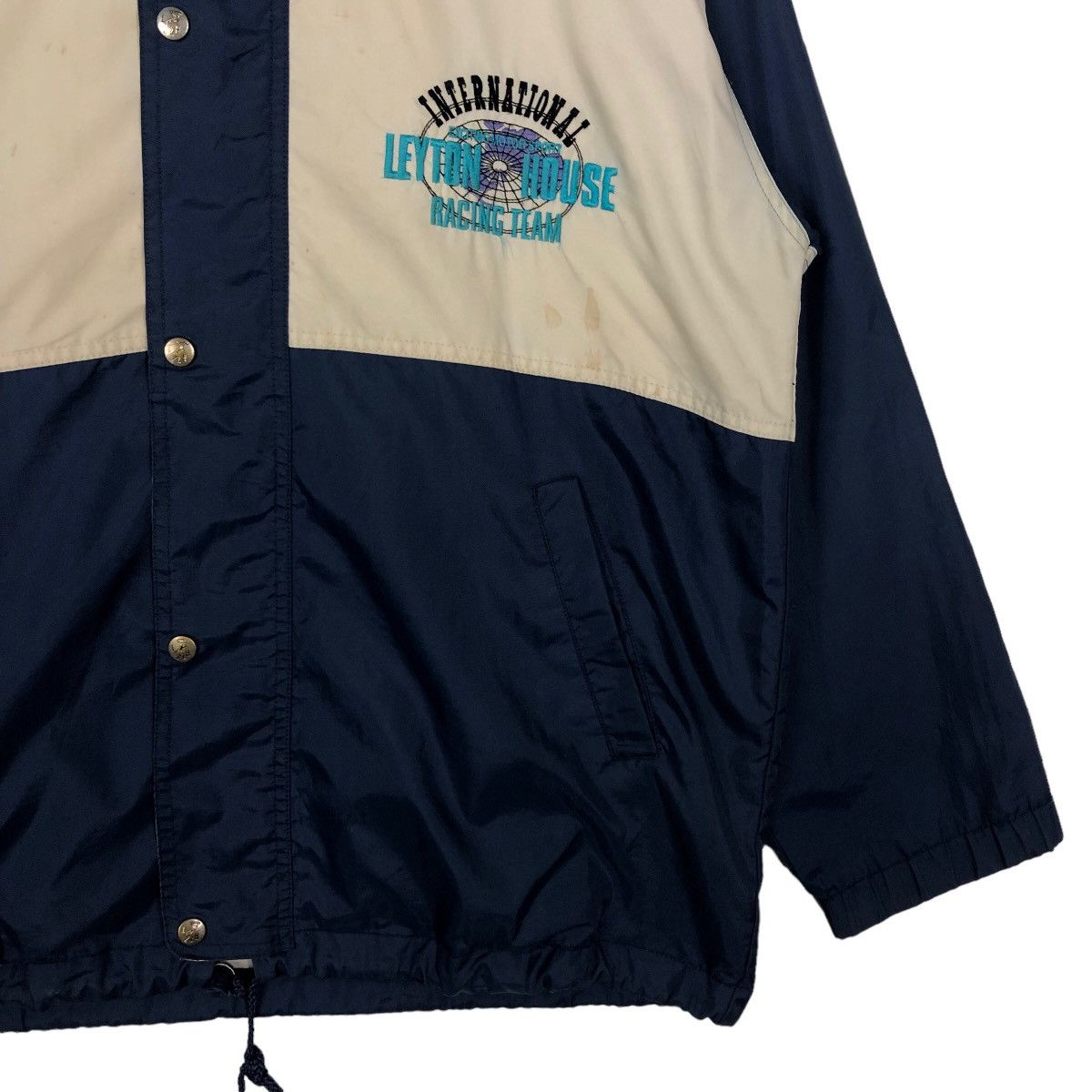 Japanese Brand 🔥Racing Raining Jacket Leyton House Racing Team Big Logo Size US M / EU 48-50 / 2 - 4 Thumbnail