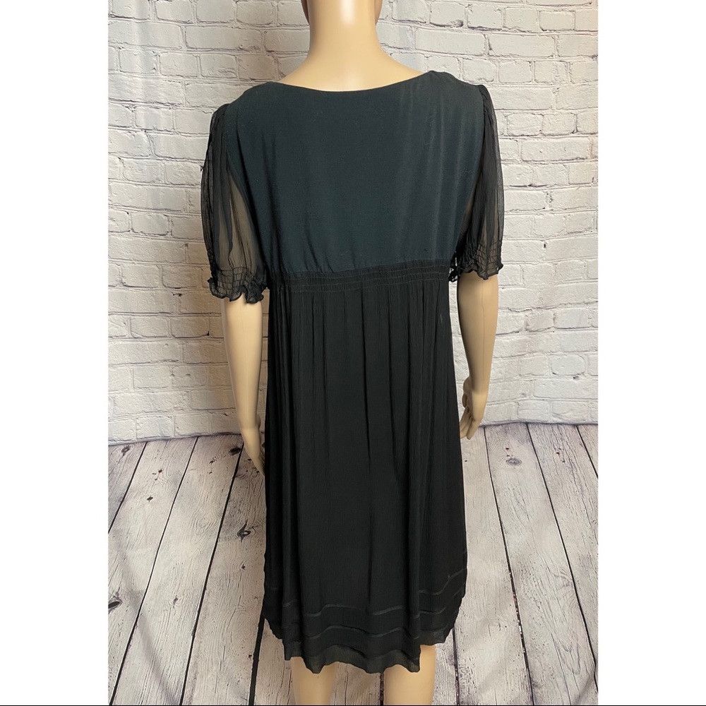 Other ECI New York Black Silk Cocktail Dress Short Sleeves Size 8 Size M / US 6-8 / IT 42-44 - 5 Thumbnail