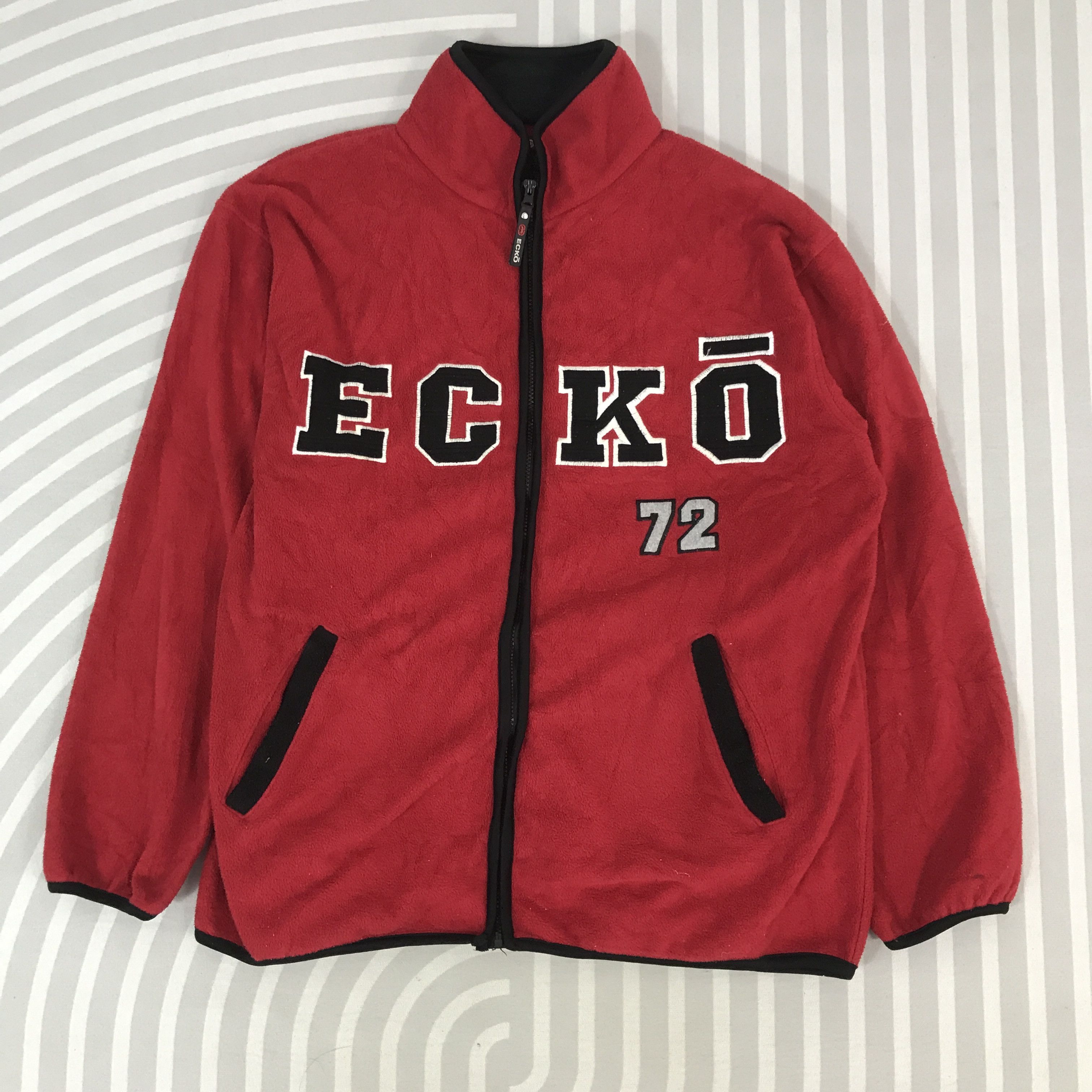Ecko Unltd. Vintage Ecko Fleece Overlogo design Jacket Size US XL / EU 56 / 4 - 1 Thumbnail