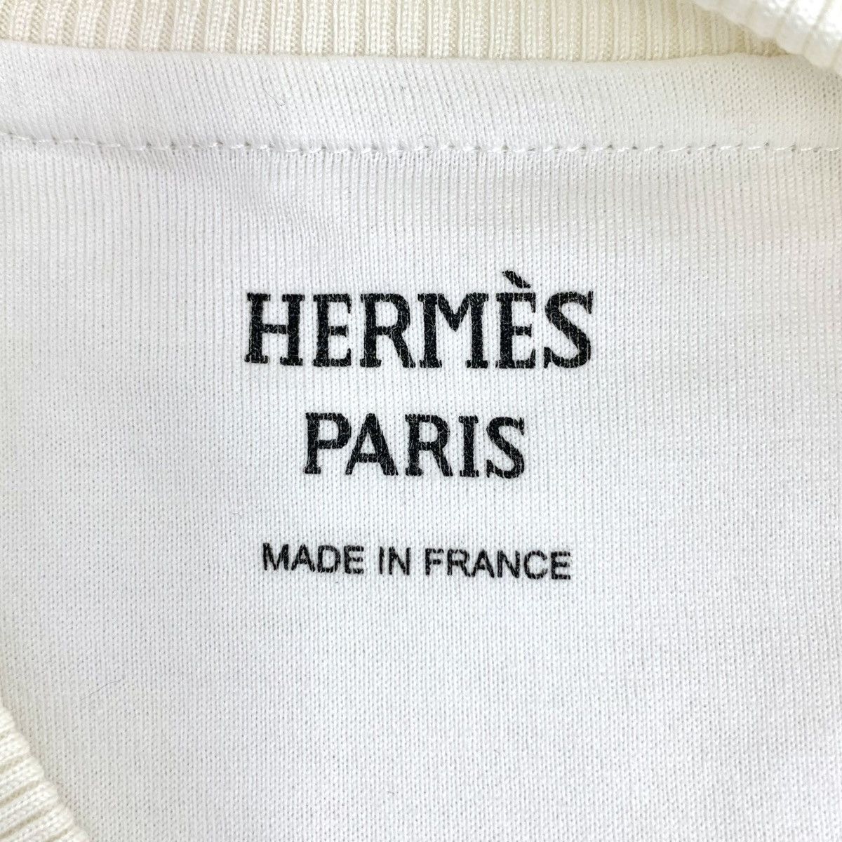 Hermes Hermes Off-white Embroidered Raglan Sleeve Sweatshirt K26WX Size S / US 4 / IT 40 - 5 Thumbnail
