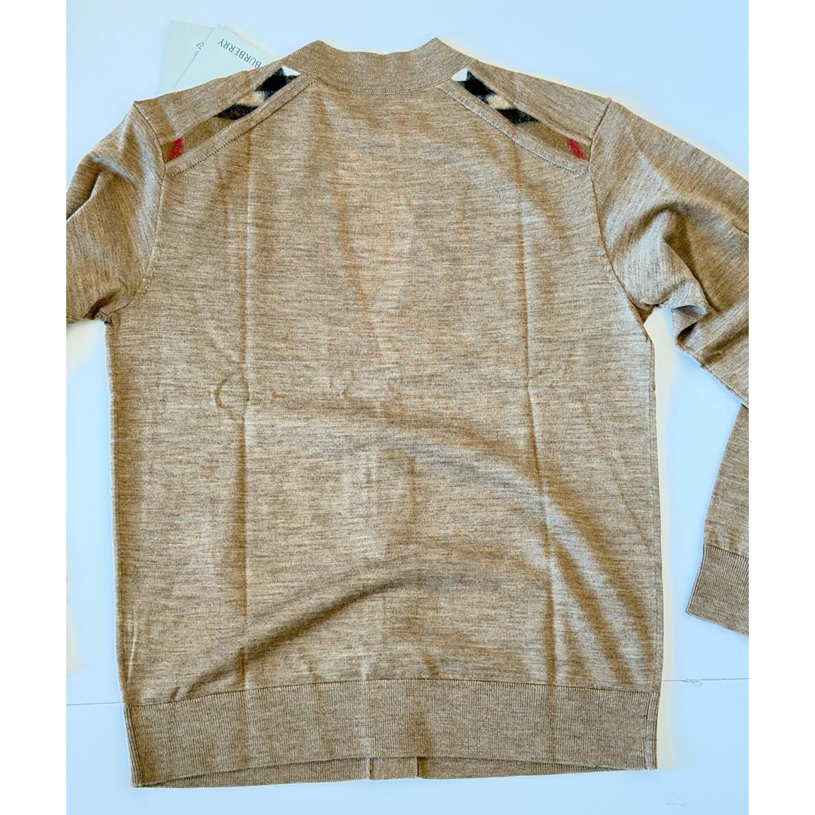Burberry Burberry Tulip Wool Camel Melange Cardigan Sweater S 8112078 Size S / US 4 / IT 40 - 10 Thumbnail