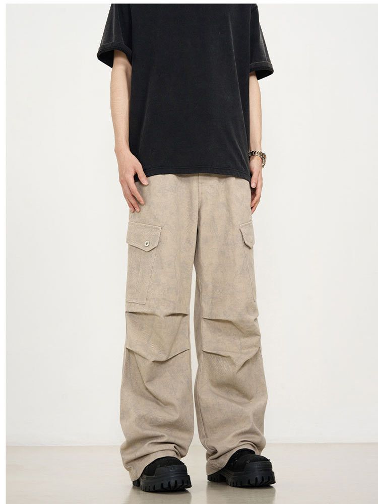 Japanese Brand × Jean Vintage washed distressed straight loose Cargo jeans Size US 32 / EU 48 - 2 Thumbnail