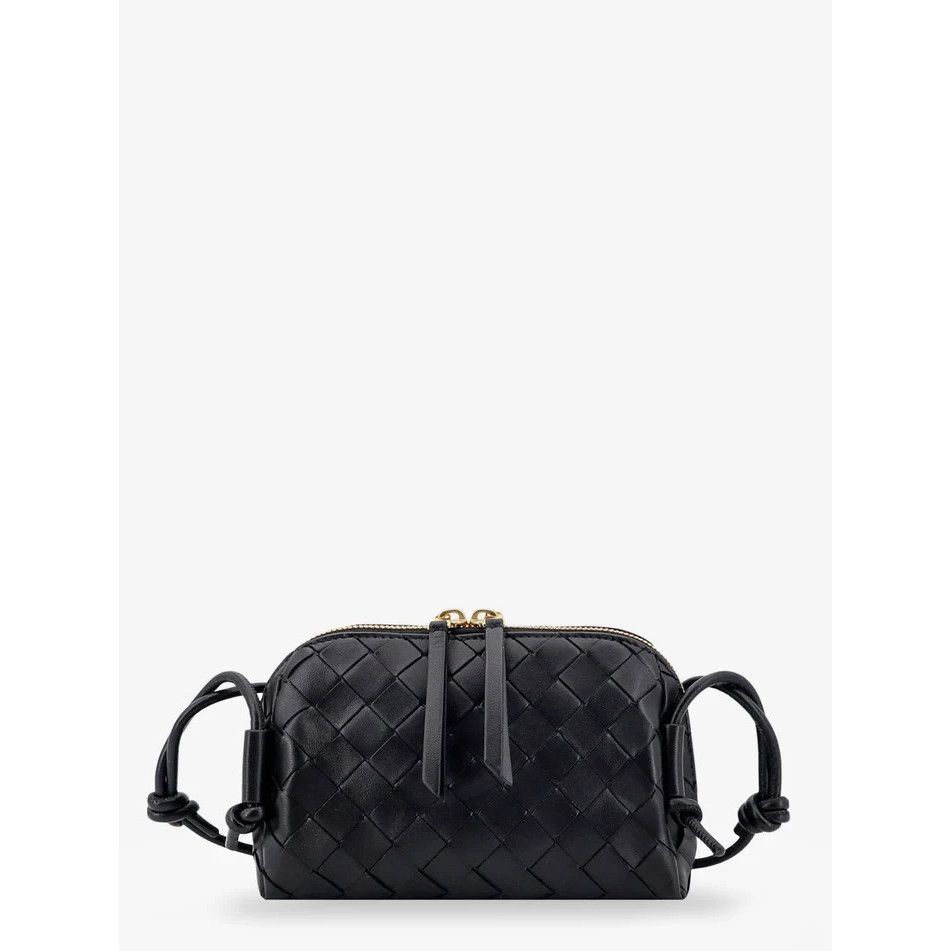 Bottega Veneta BOTTEGA VENETA Concert $2400 Black Intrecciato Leather Pouch Size ONE SIZE - 4 Thumbnail