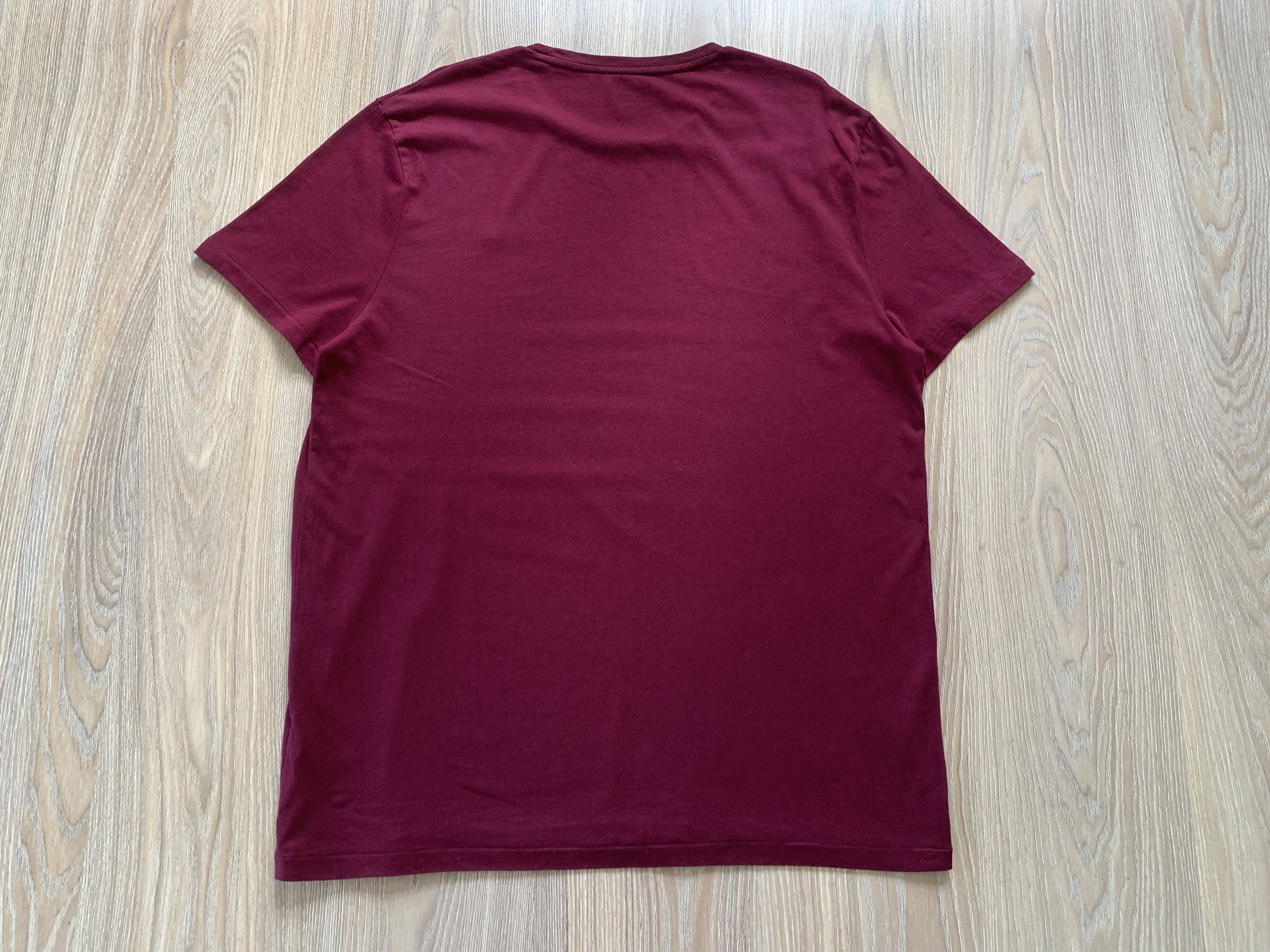 Polo Ralph Lauren Polo Ralph Lauren Burgundy Basic Cotton T-Shirt Size US XXL / EU 58 / 5 - 3 Thumbnail