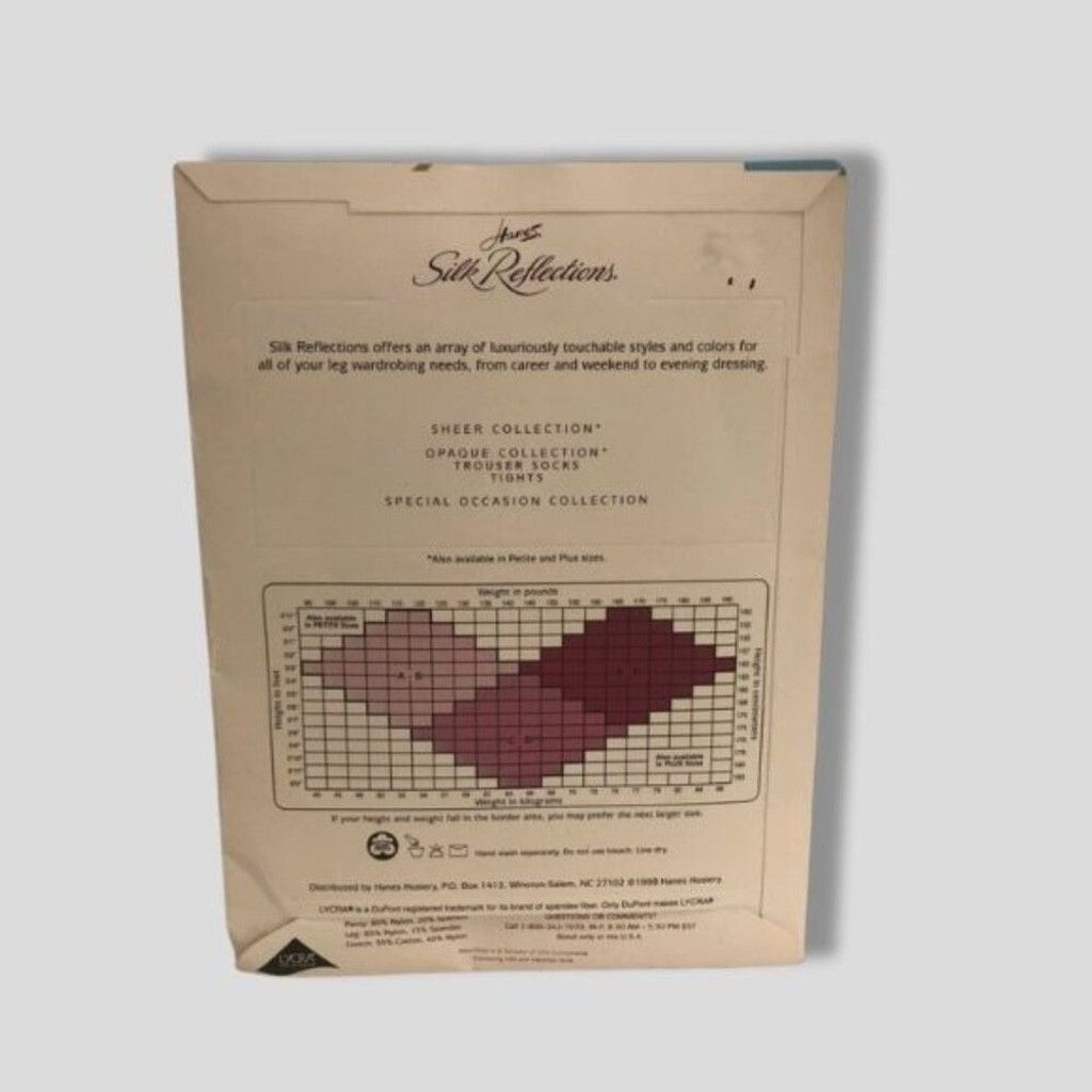Hanes Hanes Silk vintage Pantyhose Control Top Sandalfoot Pearl s Size ONE SIZE - 2 Thumbnail
