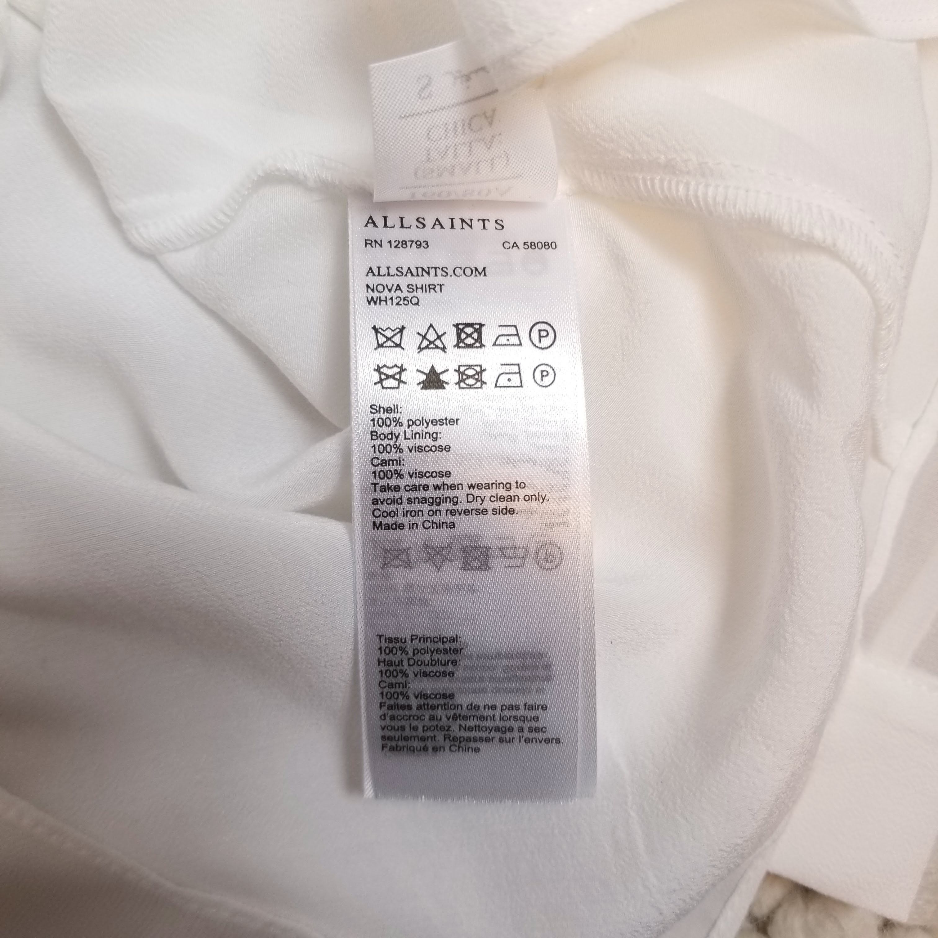 Allsaints Nova Shirt Blouse Size S / US 4 / IT 40 - 10 Thumbnail