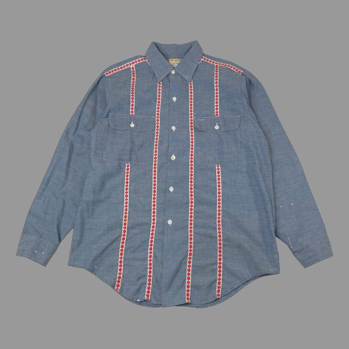 Vintage Vintage 1960s chambray shirt Size US M / EU 48-50 / 2 - 1 Thumbnail