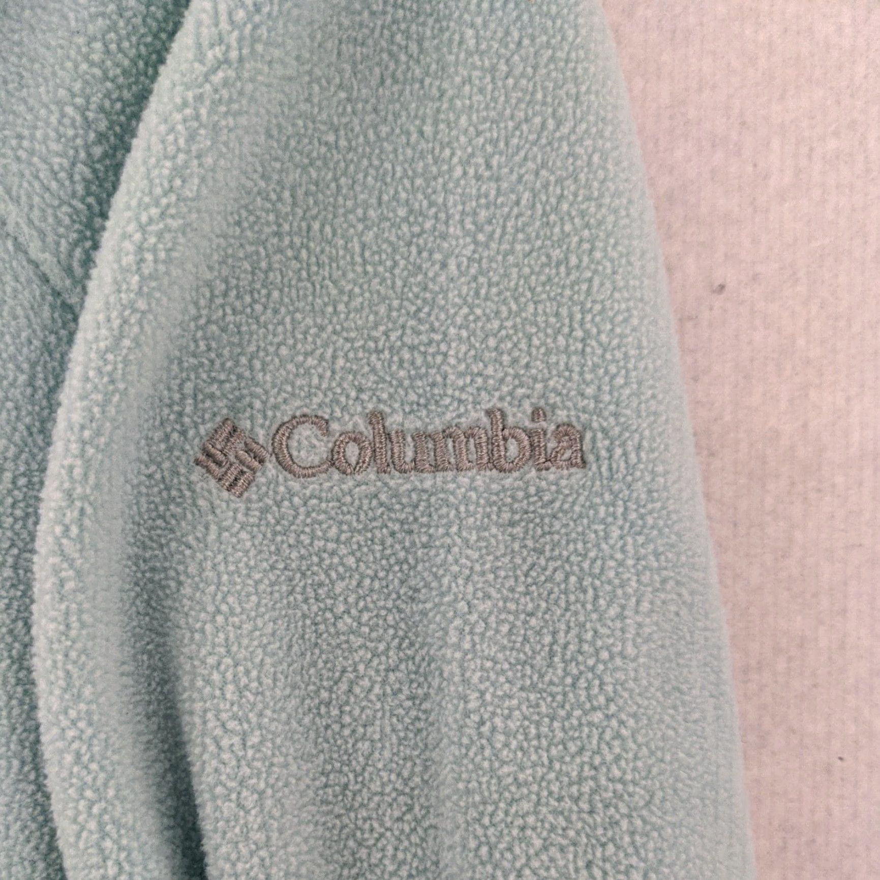 Vintage Columbia Fleece Pullover Shirt Women's M Blue Long Sleeve 1/4 Zip Sweater Size M / US 6-8 / IT 42-44 - 2 Thumbnail