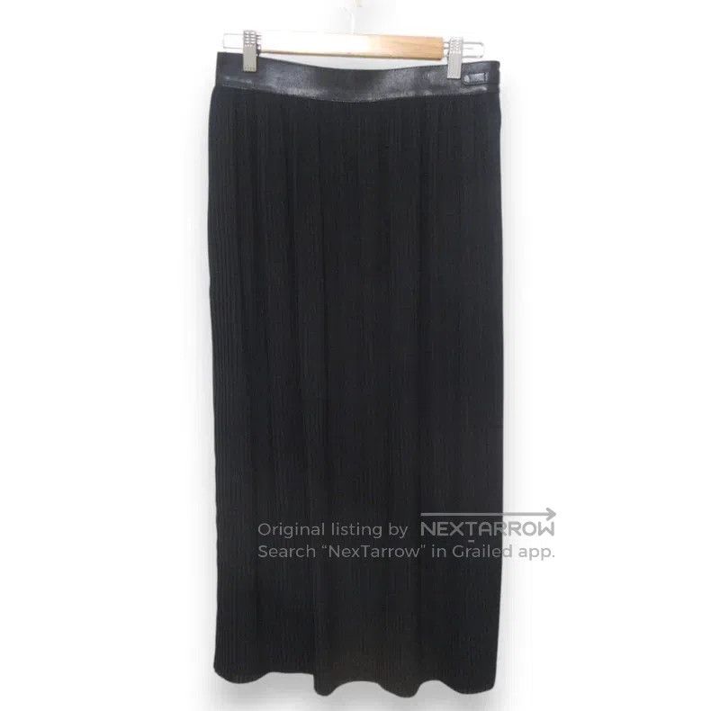 Hermes Hermes Leather Belted Flowing Long Skirt Size 25" / US 0 / IT 36 - 1 Thumbnail