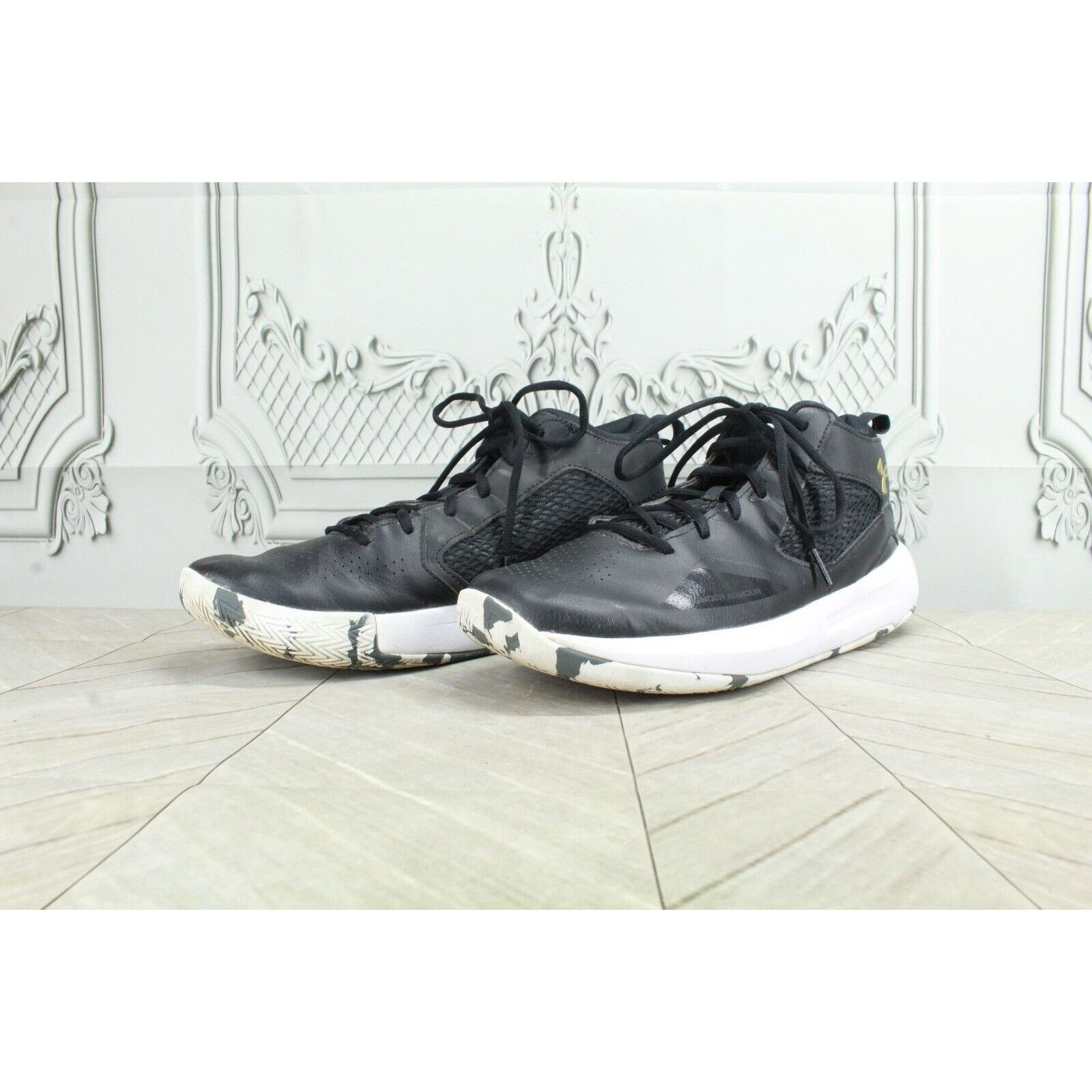 Under Armour Under Armour YMUV Leather Mesh Lightweight Basketball Shoes Size US 13 / EU 46 - 2 Thumbnail