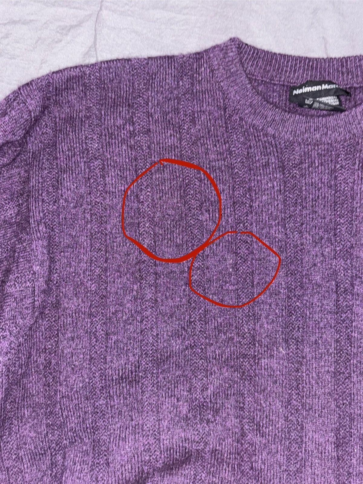 Neiman Marcus Purple Neiman Marcus 100% Cashmere Sweater Size US L / EU 52-54 / 3 - 3 Thumbnail