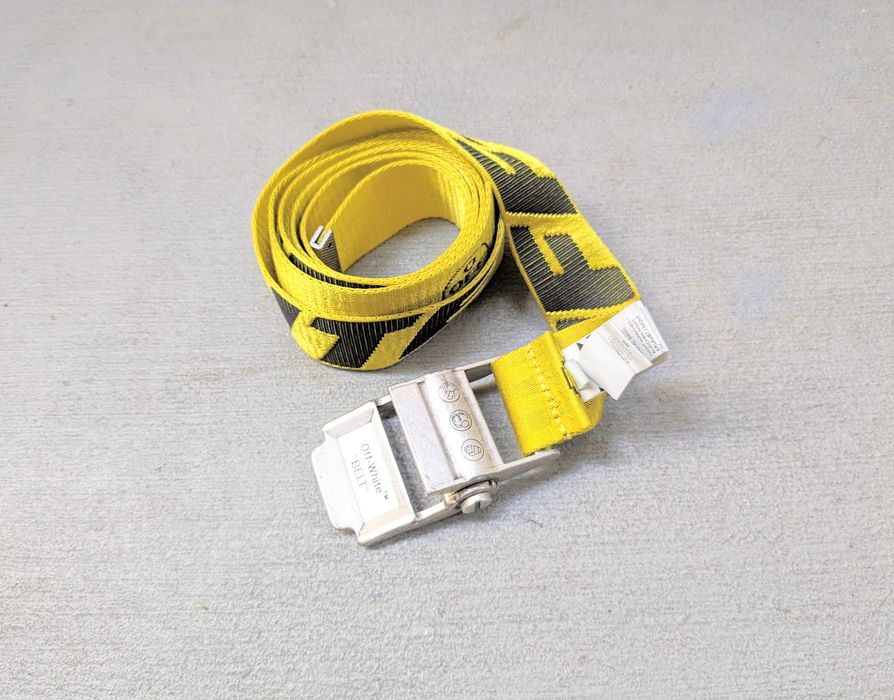 VIRGIL ABLOH OFF WHITE Industrial Belt YELLOW & BLACK BRAND NEW