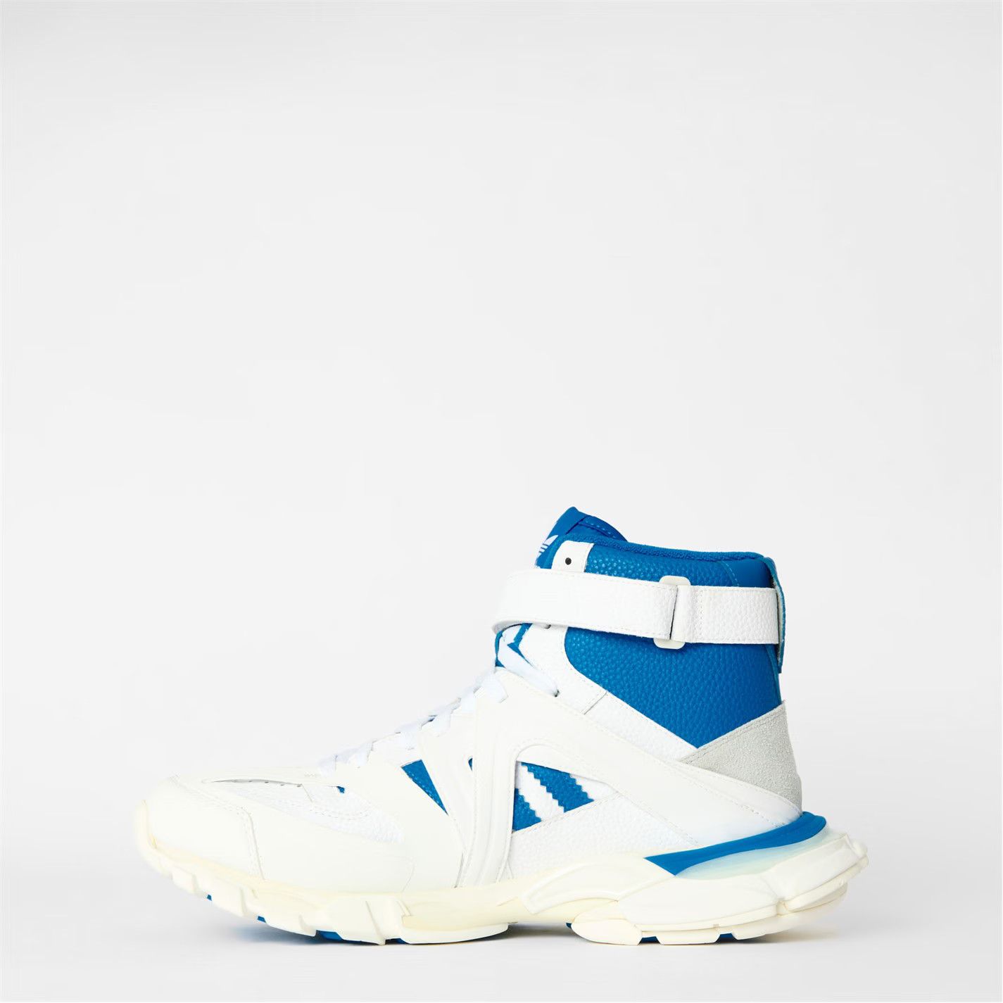 Balenciaga o1g2r1mq0226 High-Top Trainers In White/Blue Size US 12 / EU 45 - 2 Thumbnail