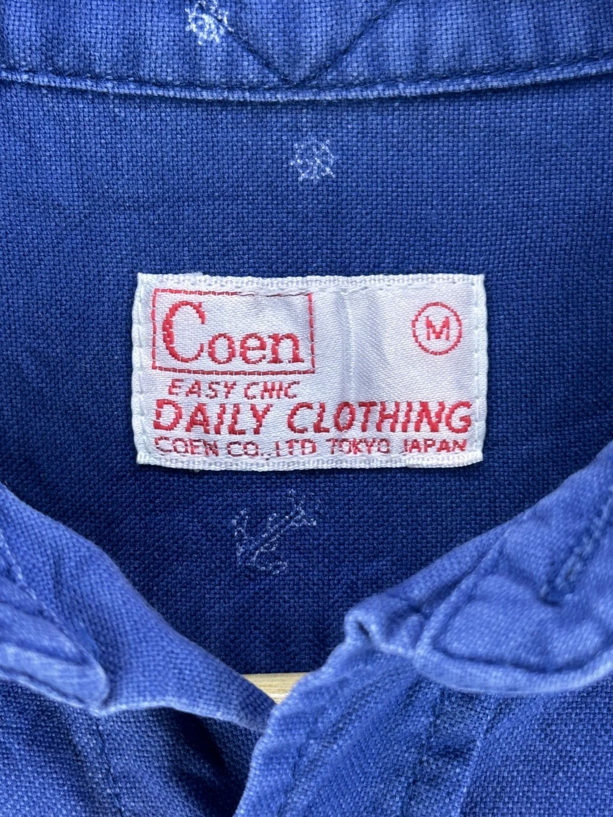 Japanese Brand Coen Tokyo Japan Long Flannel Shirt Size M / US 6-8 / IT 42-44 - 13 Thumbnail