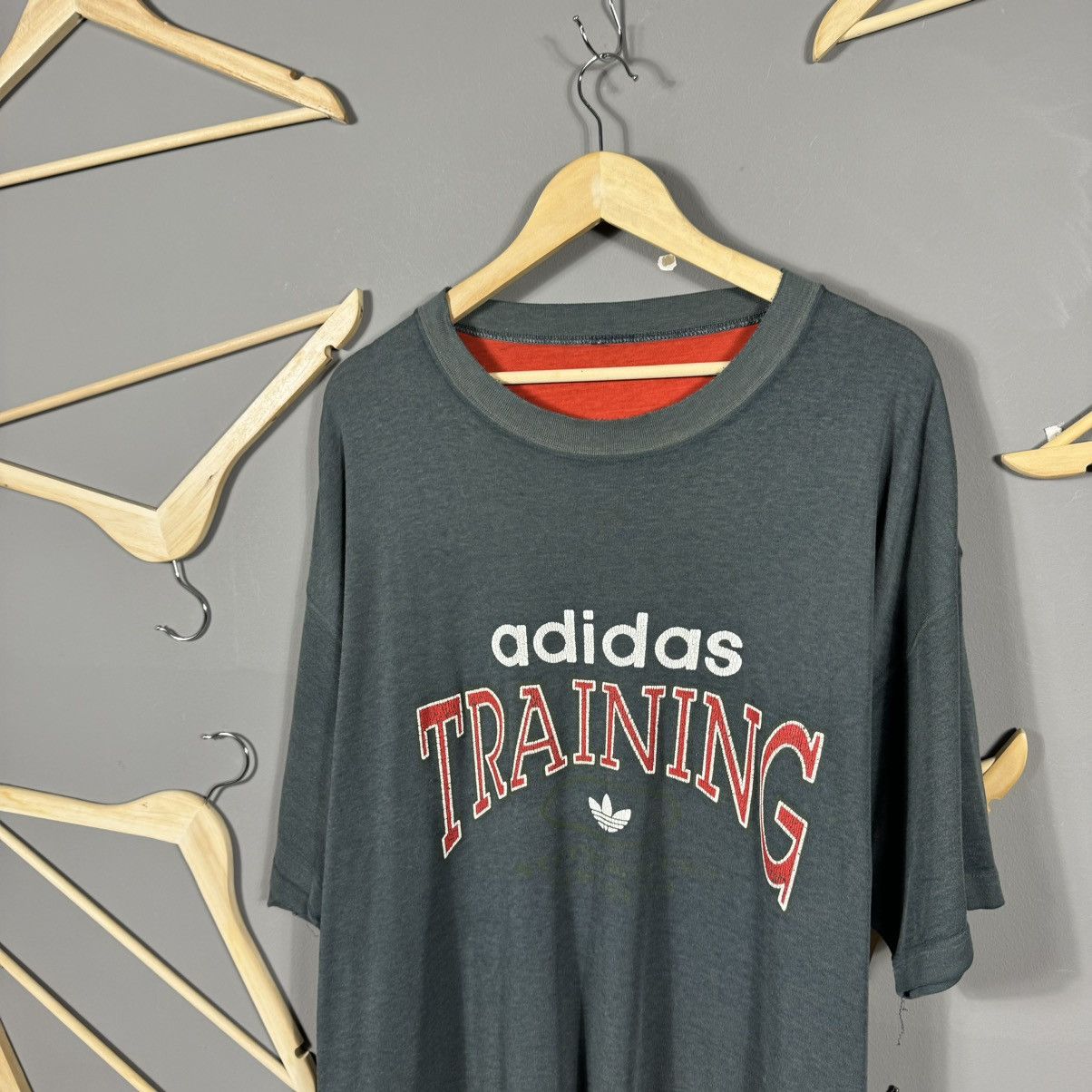 Adidas × Vintage Vintage 80s Adidas Training T-shirt Size US XXL / EU 58 / 5 - 2 Thumbnail