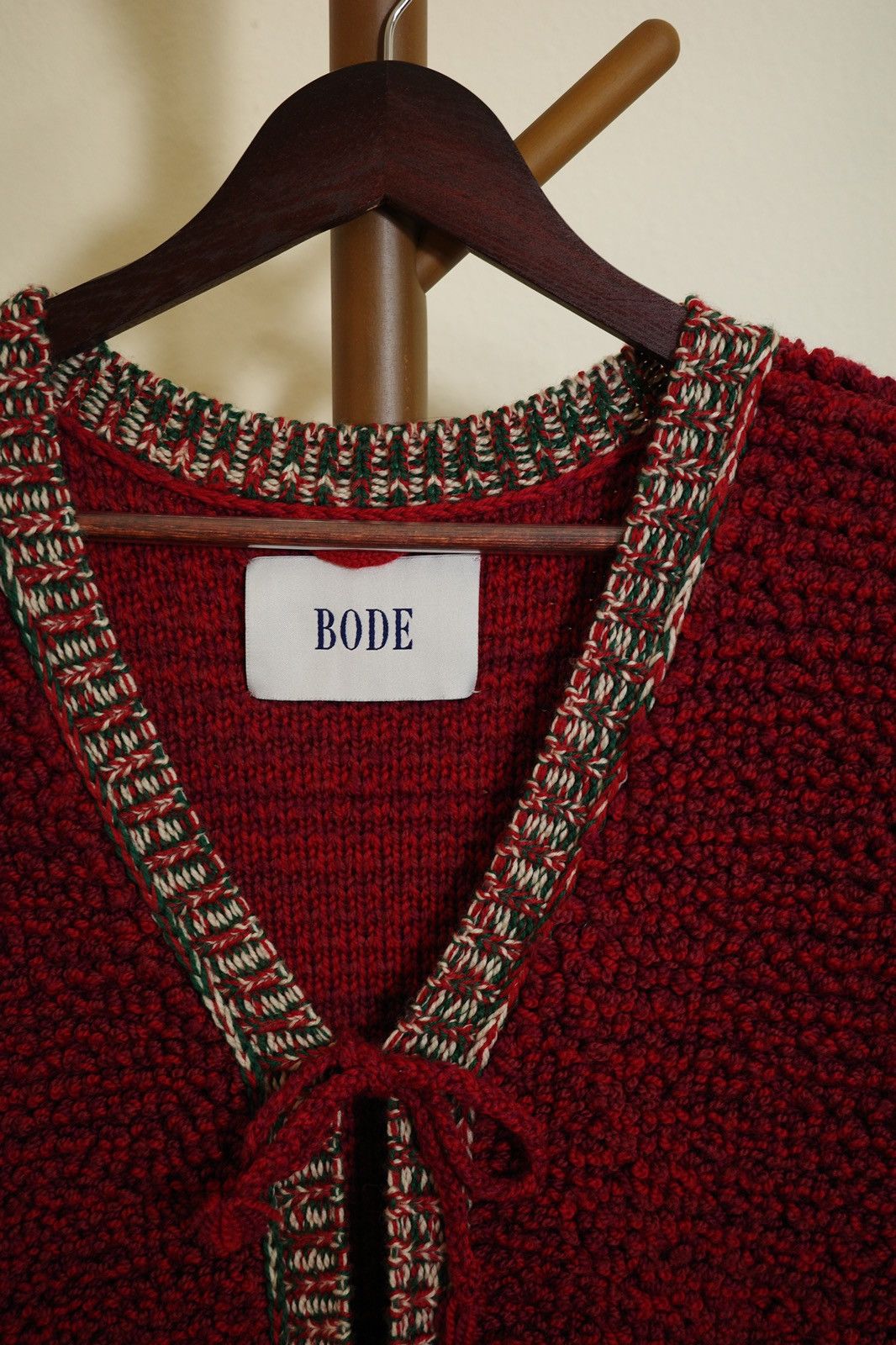 Bode Bode red merino wool vest Size US XL / EU 56 / 4 - 4 Thumbnail