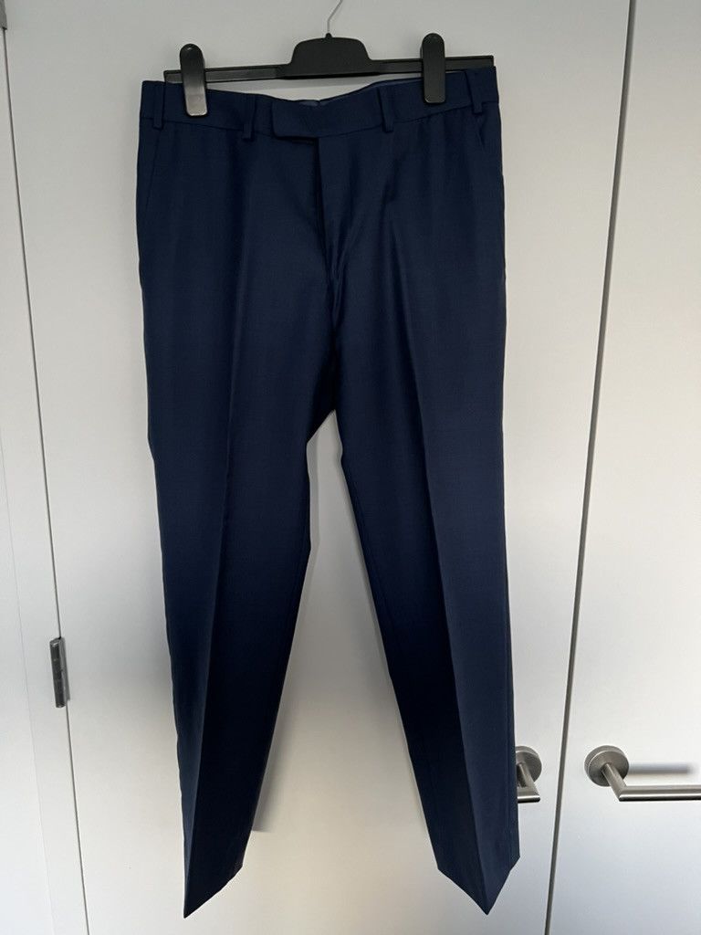 Epaulet Slim Walt Porto Trouser Bright French Blue Size 38R - 1 Thumbnail