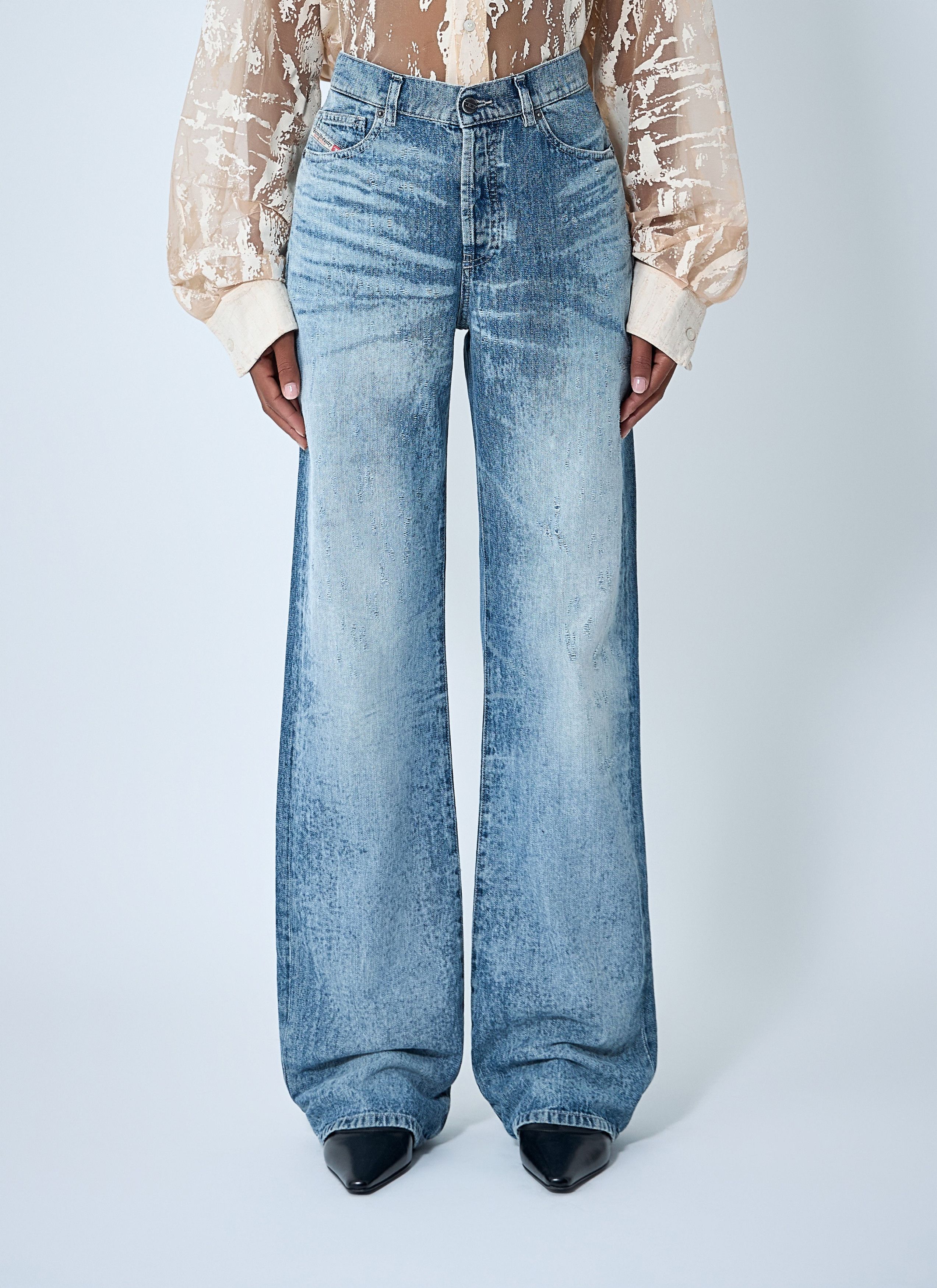 Diesel 1971 D-Sent Jeans Size 26" / US 2 / IT 38 - 1 Thumbnail