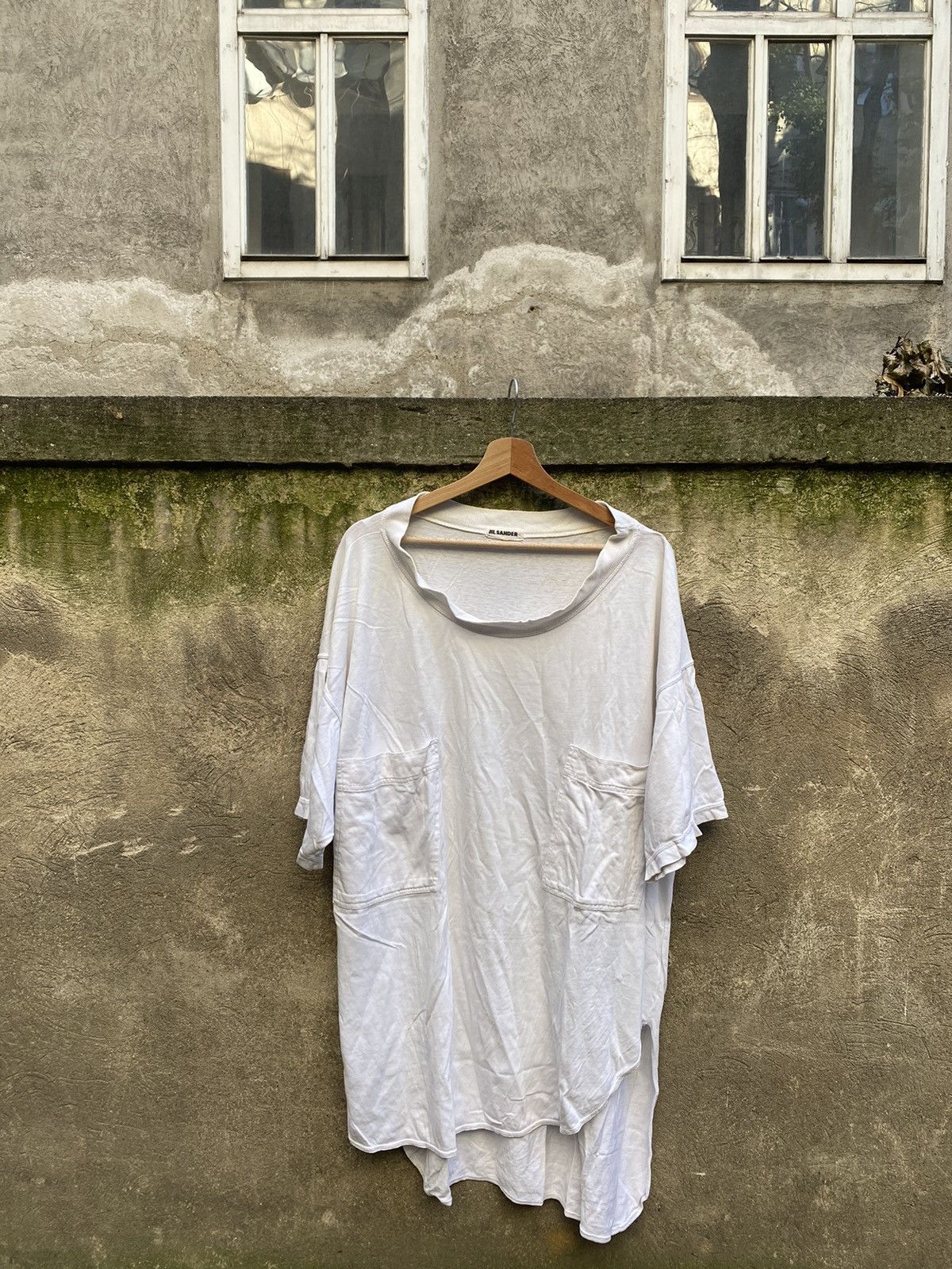 Jil Sander × Vintage Vintage 90s Jil Sander+ Double Pocket Oversized T-Shirt Size US XXL / EU 58 / 5 - 1 Thumbnail