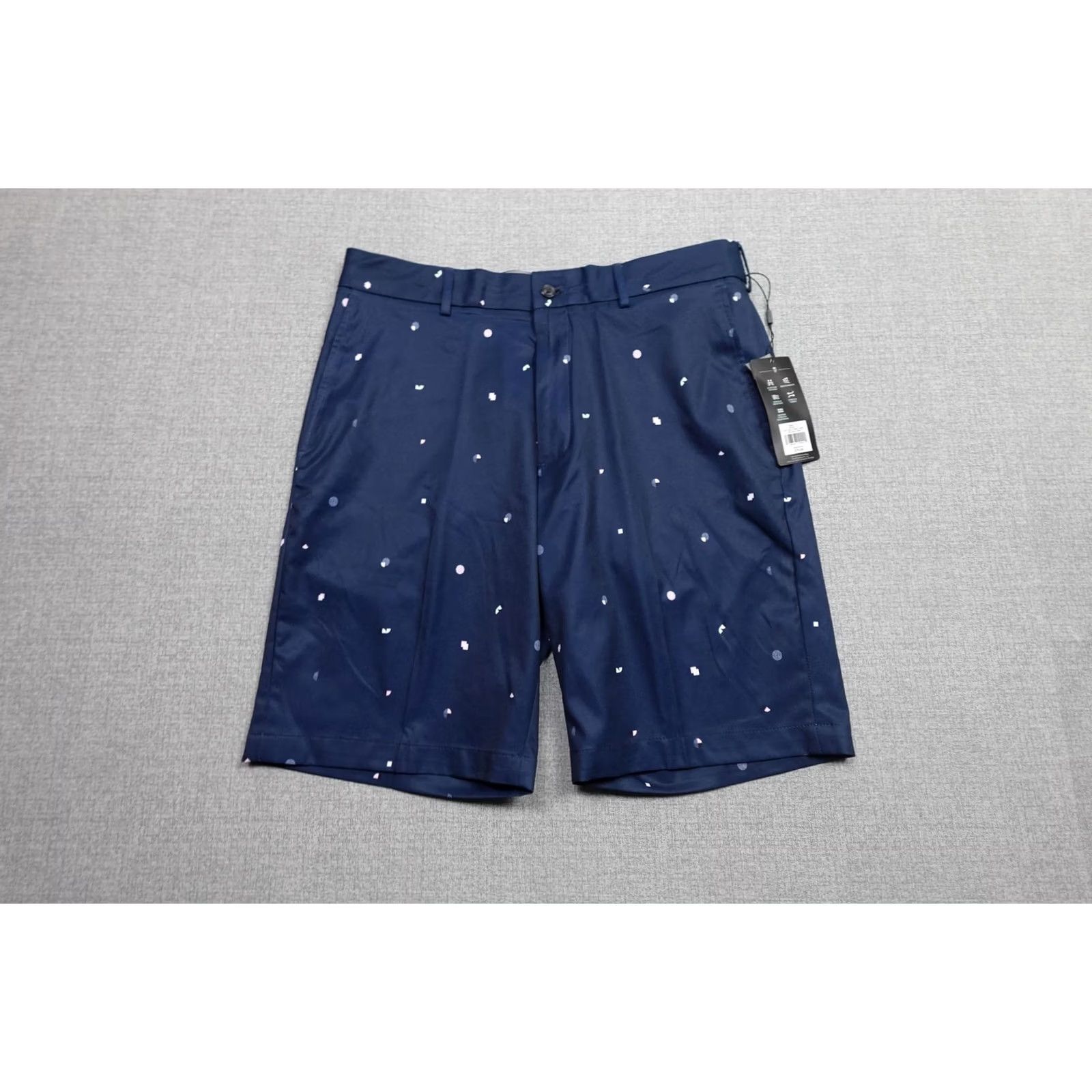 Vintage VINTAGE Walter Hagen Perfect 11 Shorts Mens 35 Blue Art Deco Print Golf 10 Inseam NWT Size US 35 - 3 Thumbnail