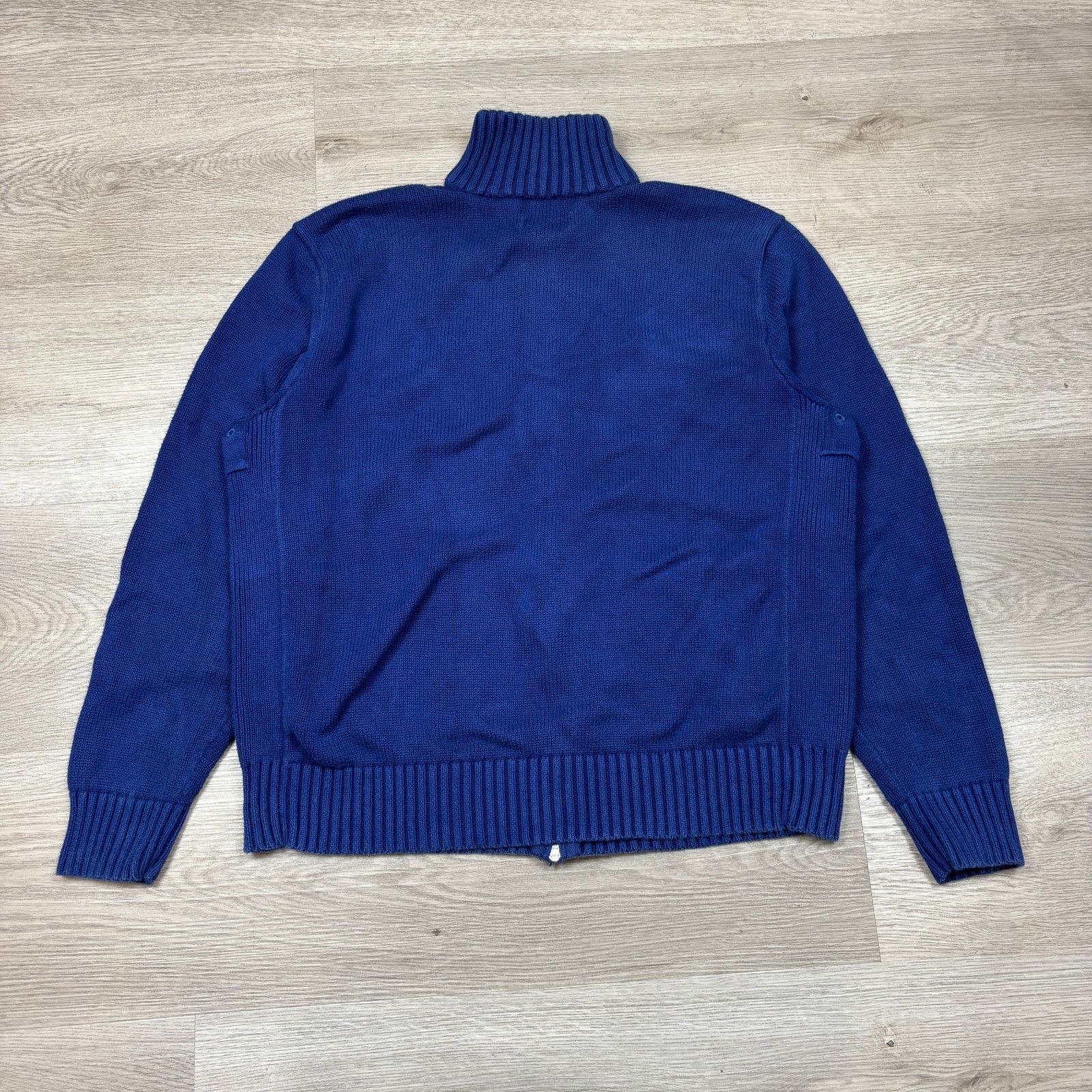 Polo Ralph Lauren × Vintage Vintage Polo Ralph Lauren Cotton Knit Full Zip Sweater XL Size US XL / EU 56 / 4 - 3 Thumbnail