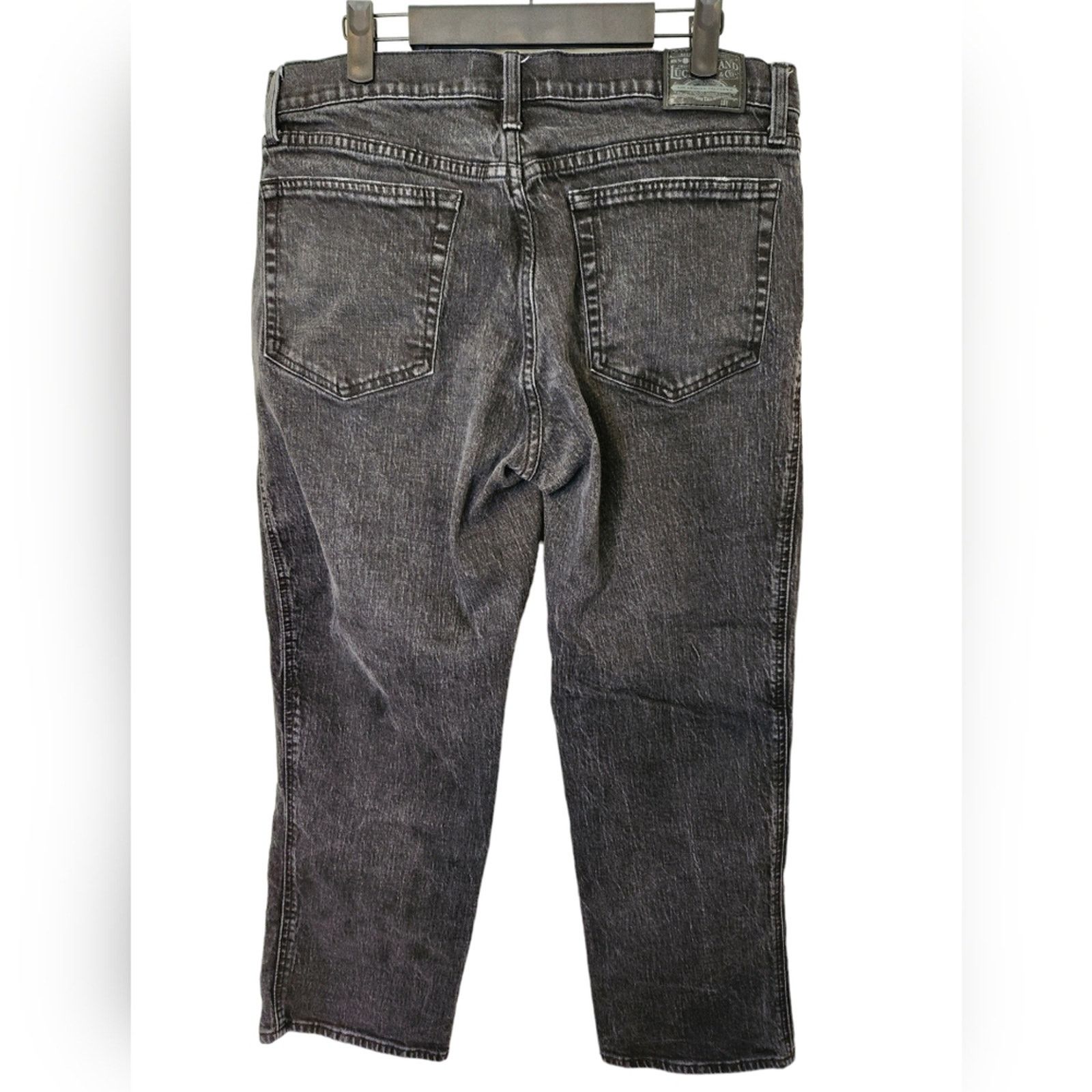 Lucky Brand Lucky Brand Authentic Straight Crop Jeans 12/31 black wash Size 30" / US 8 / IT 44 - 3 Thumbnail