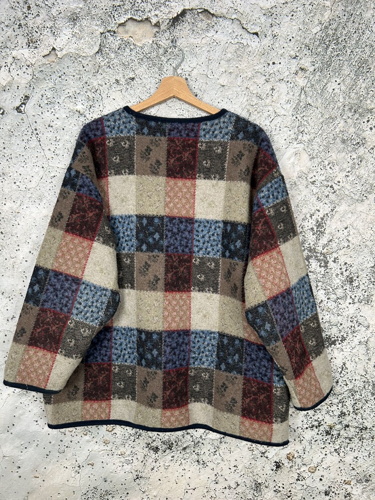 Vintage Vintage Handmade Japanese Cardigan Wool Archive Grunge Punk Size US XL / EU 56 / 4 - 4 Thumbnail