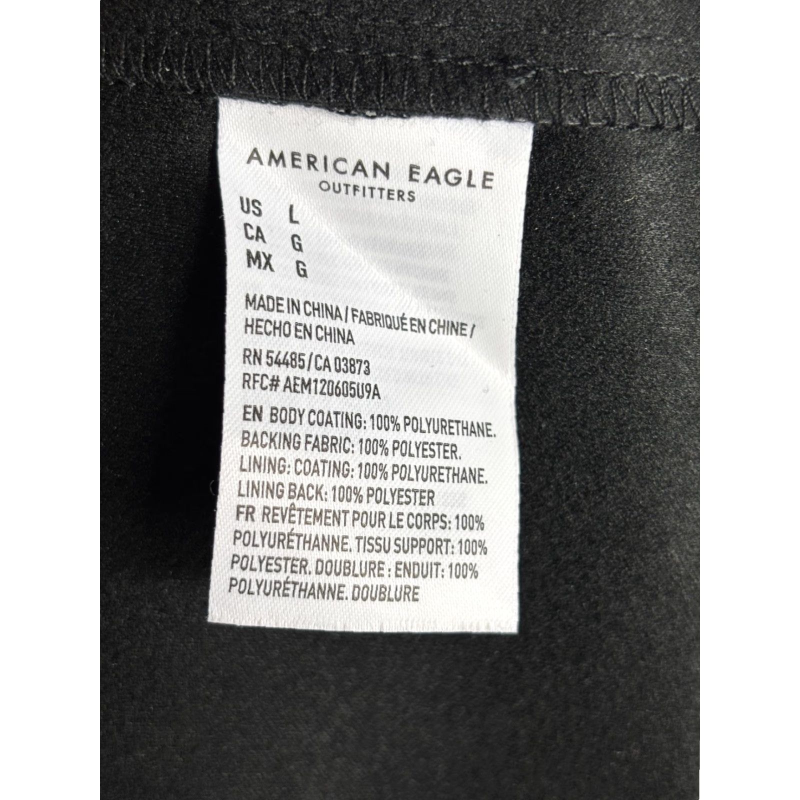 American Eagle Outfitters American Eagle Outfitters Shirt Jacket Womens Large Black Faux Leather Button Shacket Size L / US 10 / IT 46 - 7 Thumbnail