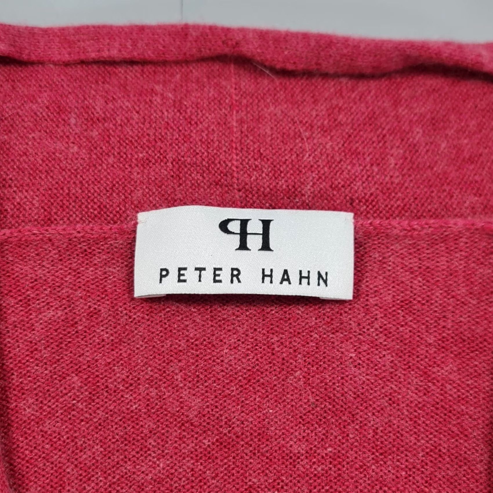 Pinko Peter Hahn Womens Cardigan Pink 10 UK Silk Cashmere Open Front Soft Cosy Knit Jumper Size L / US 10 / IT 46 - 3 Thumbnail