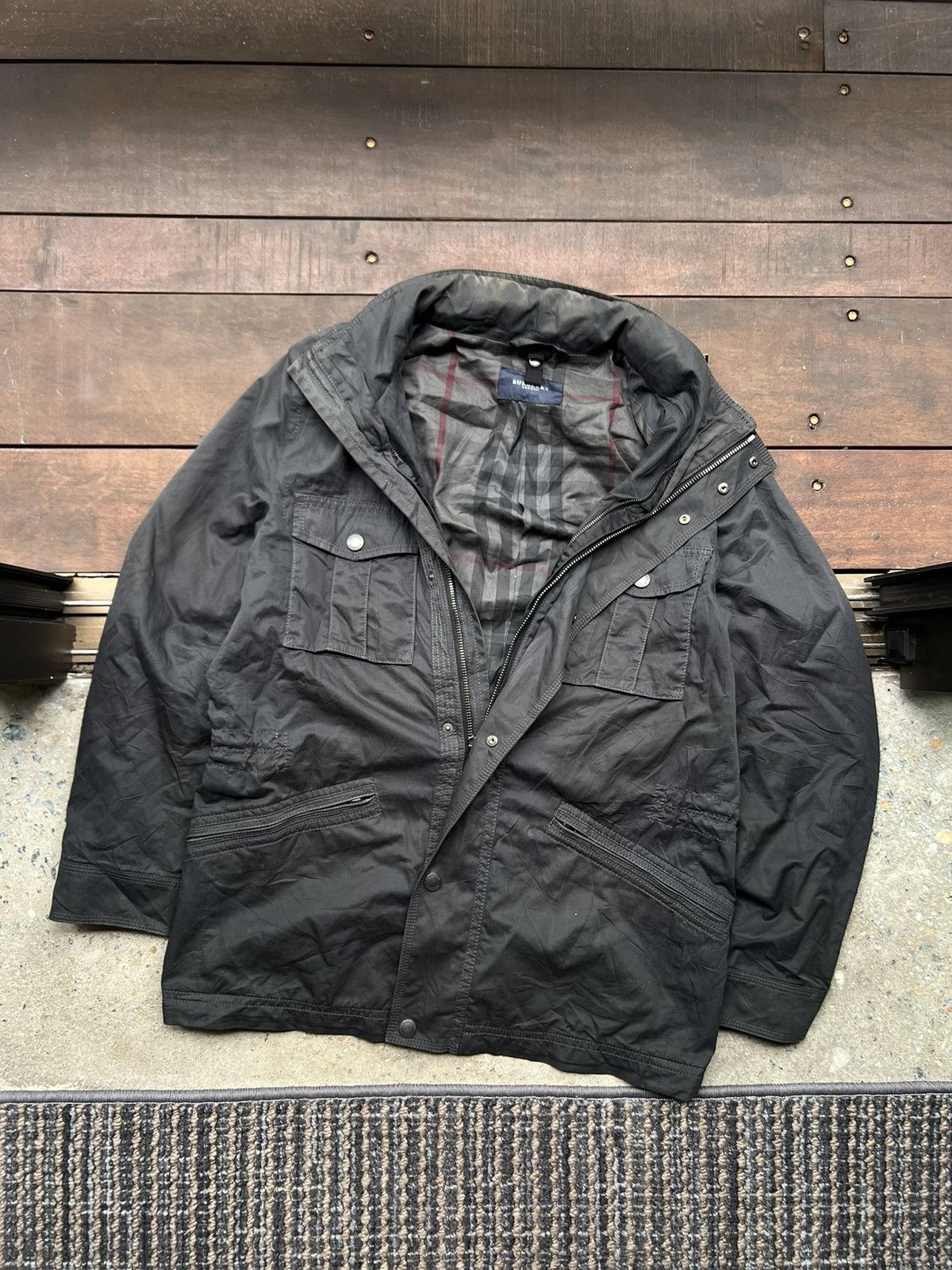 Burberry 00’s BURBERRY LONDON MILITARY ARMY FIELD JACKET RARE Size US XL / EU 56 / 4 - 2 Thumbnail