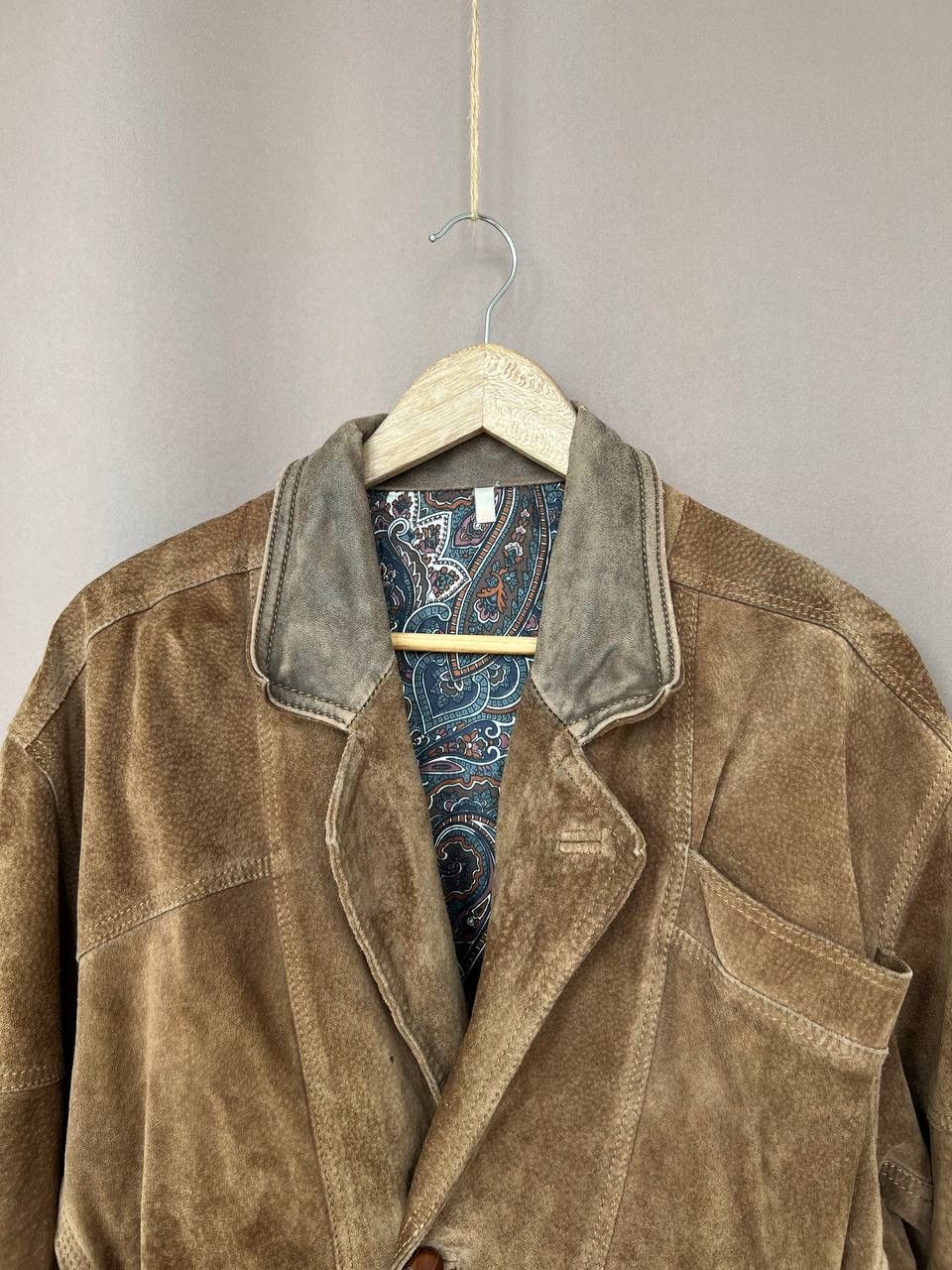 Other Spanish Genuine Vintage Leather Jacket Mens Size 48 M Size US M / EU 48-50 / 2 - 2 Thumbnail