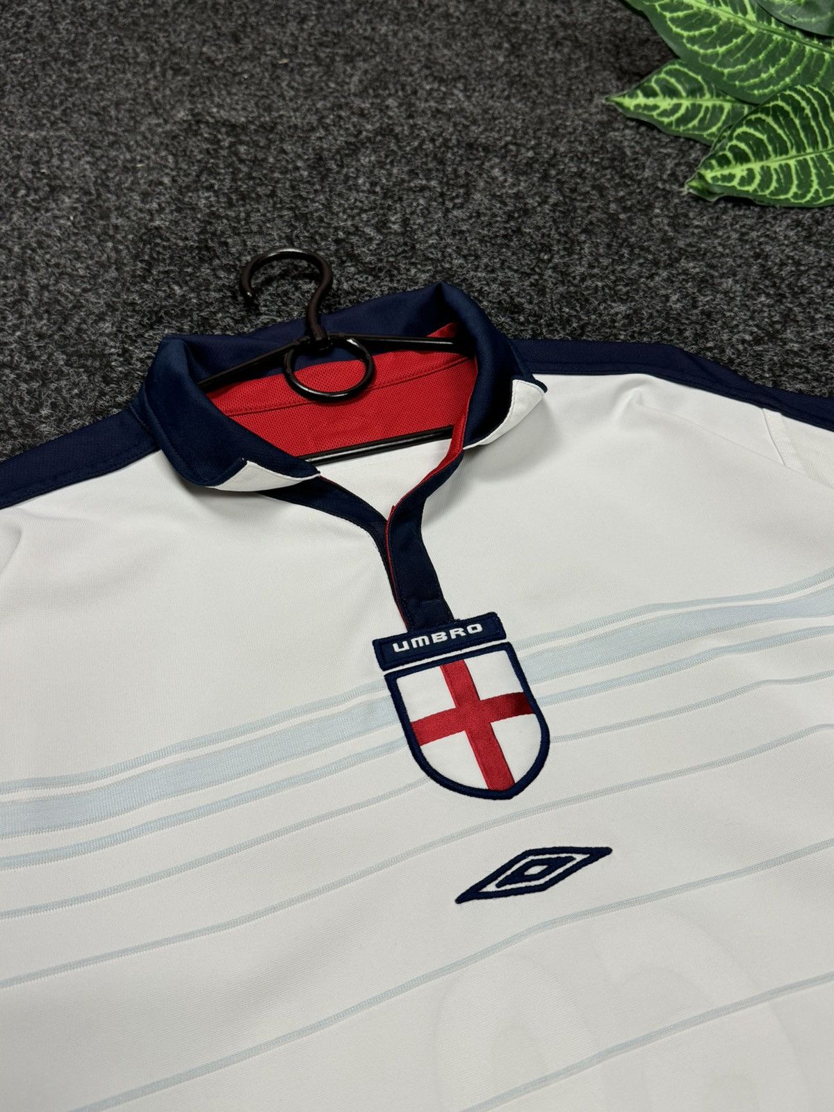 Umbro × Vintage UMBRO ENGLAND 🏴󠁧󠁢󠁥󠁮󠁧󠁿 Double-sided football T-shirt Kellow 69 Size US L / EU 52-54 / 3 - 9 Thumbnail