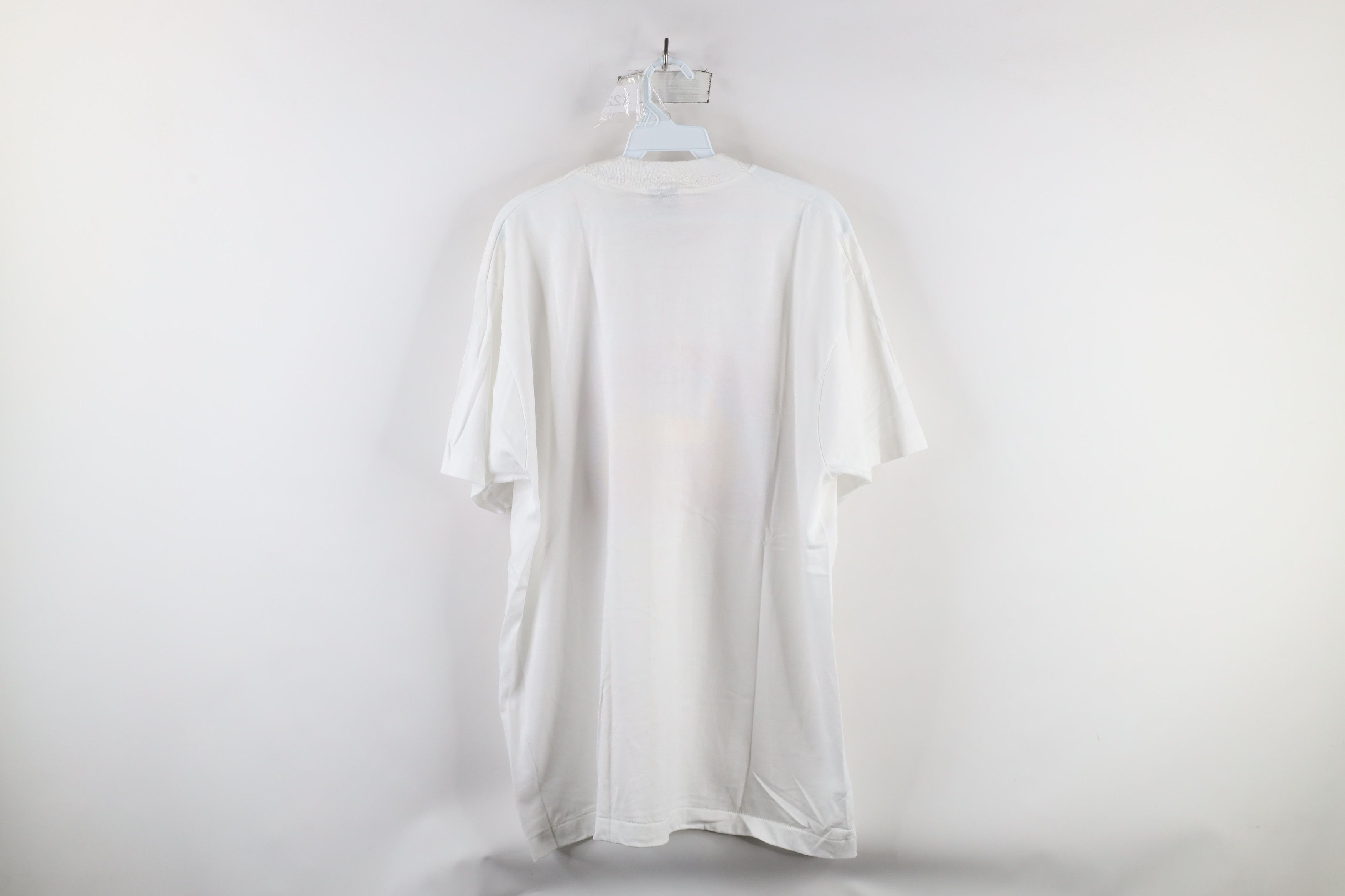 Vintage Deadstock Vintage 80s Leader Les Singer T-Shirt White USA Size US XL / EU 56 / 4 - 7 Thumbnail
