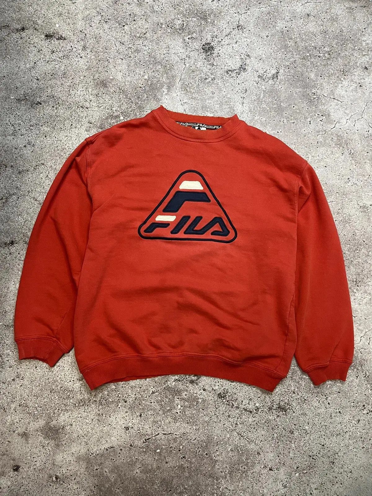 Fila FILA Vintage Faded Distressed Large Sweatshirt Size US L / EU 52-54 / 3 - 1 Thumbnail