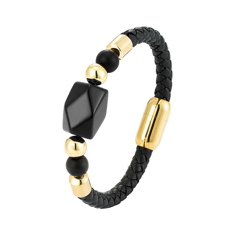 Other Geometric Natural Black Agate Retro Size ONE SIZE - 2 Thumbnail