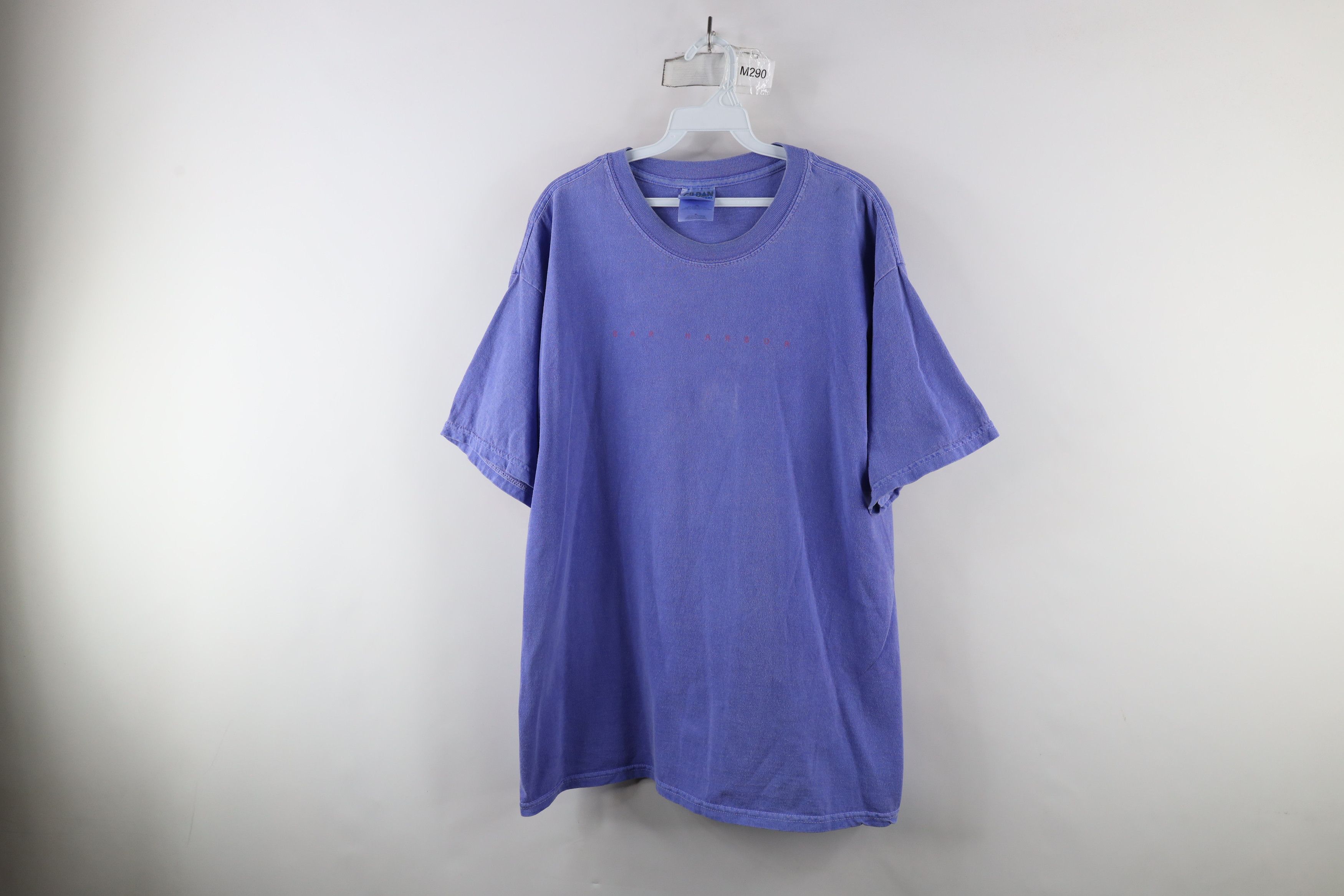 Vintage Vintage 90s Streetwear Stonewash Pigment Dye Maine T-Shirt Size US XL / EU 56 / 4 - 1 Thumbnail