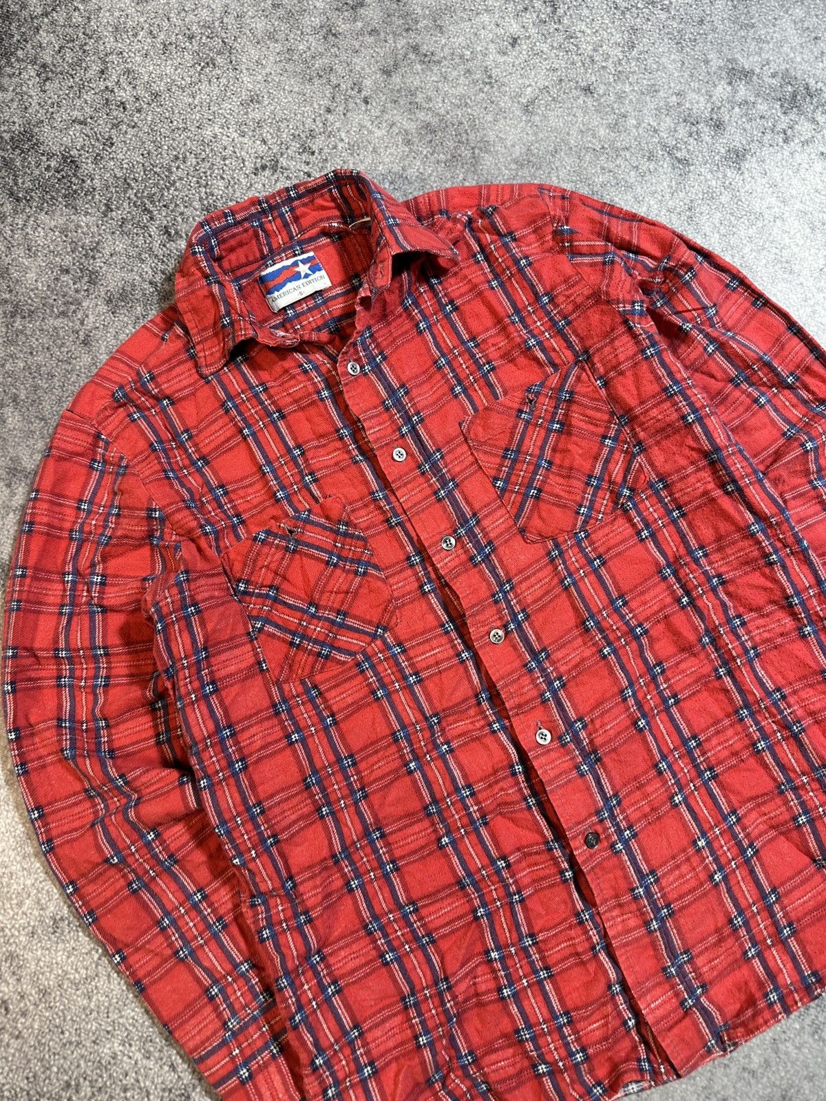 American Edition × Vintage Vintage American Edition Button Up Shirt Streetwear USA S Size US S / EU 44-46 / 1 - 2 Thumbnail