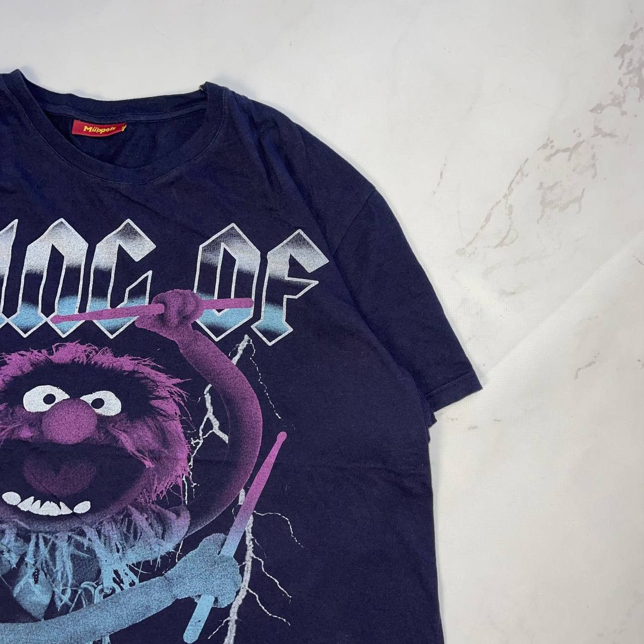 Vintage Vintage THE MUPPETS Animal Heavy Metal T-Shirt Rock Band Size US XL / EU 56 / 4 - 4 Thumbnail
