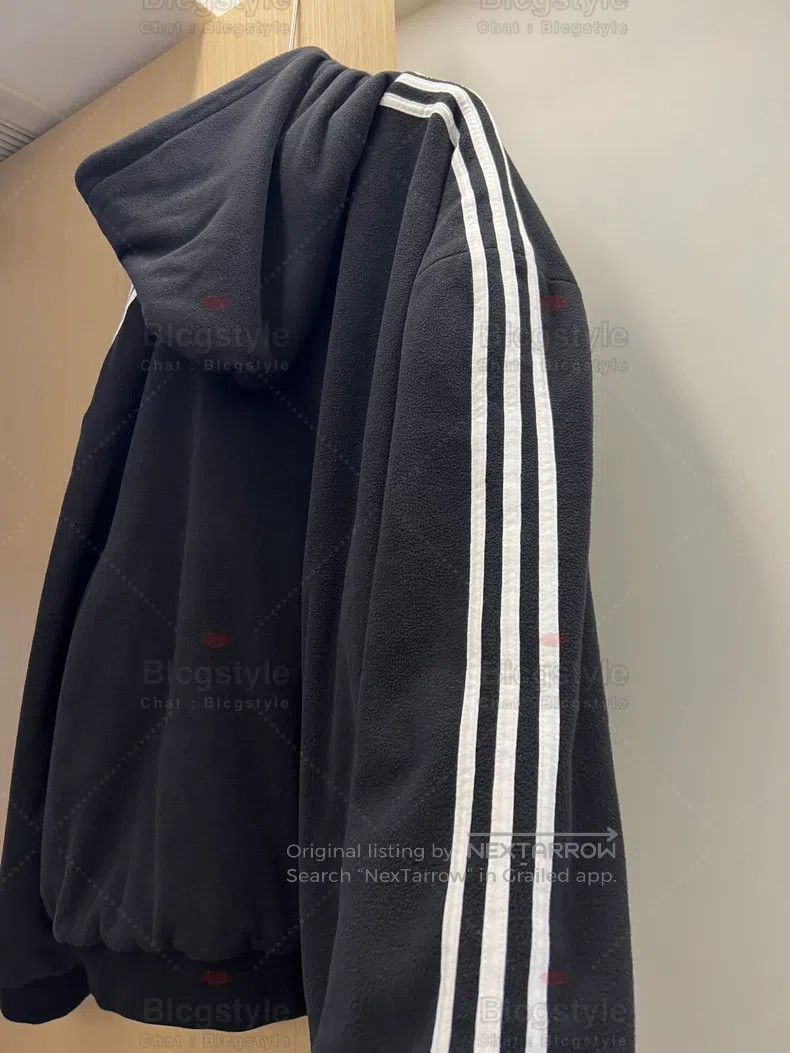 Balenciaga Balenciaga Fleece Zip-Up Hooded Jacket Size US XS / EU 42 / 0 - 3 Thumbnail