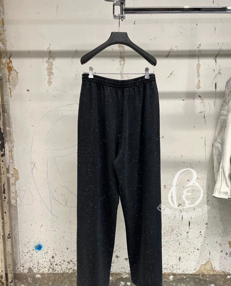 Balenciaga Balenciaga Rhinestone decorative waist oblique pockets ful Size US 27 - 2 Thumbnail