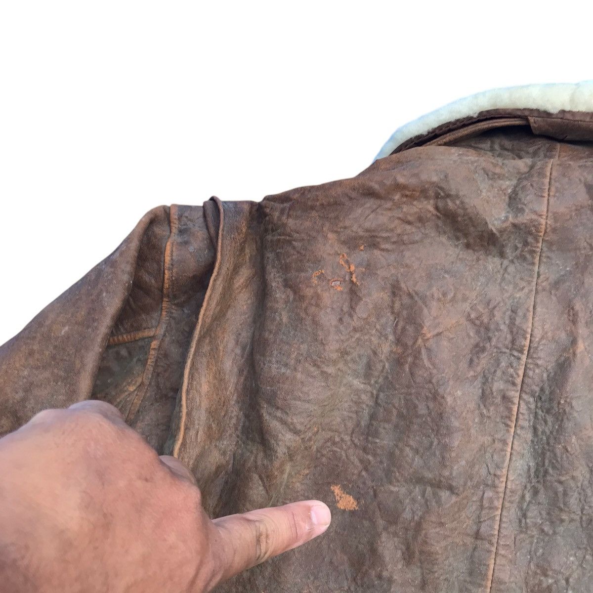 Avirex Robo Avirex Faux Fur Jacket Style WW II Leather Jacket Size US L / EU 52-54 / 3 - 11 Thumbnail