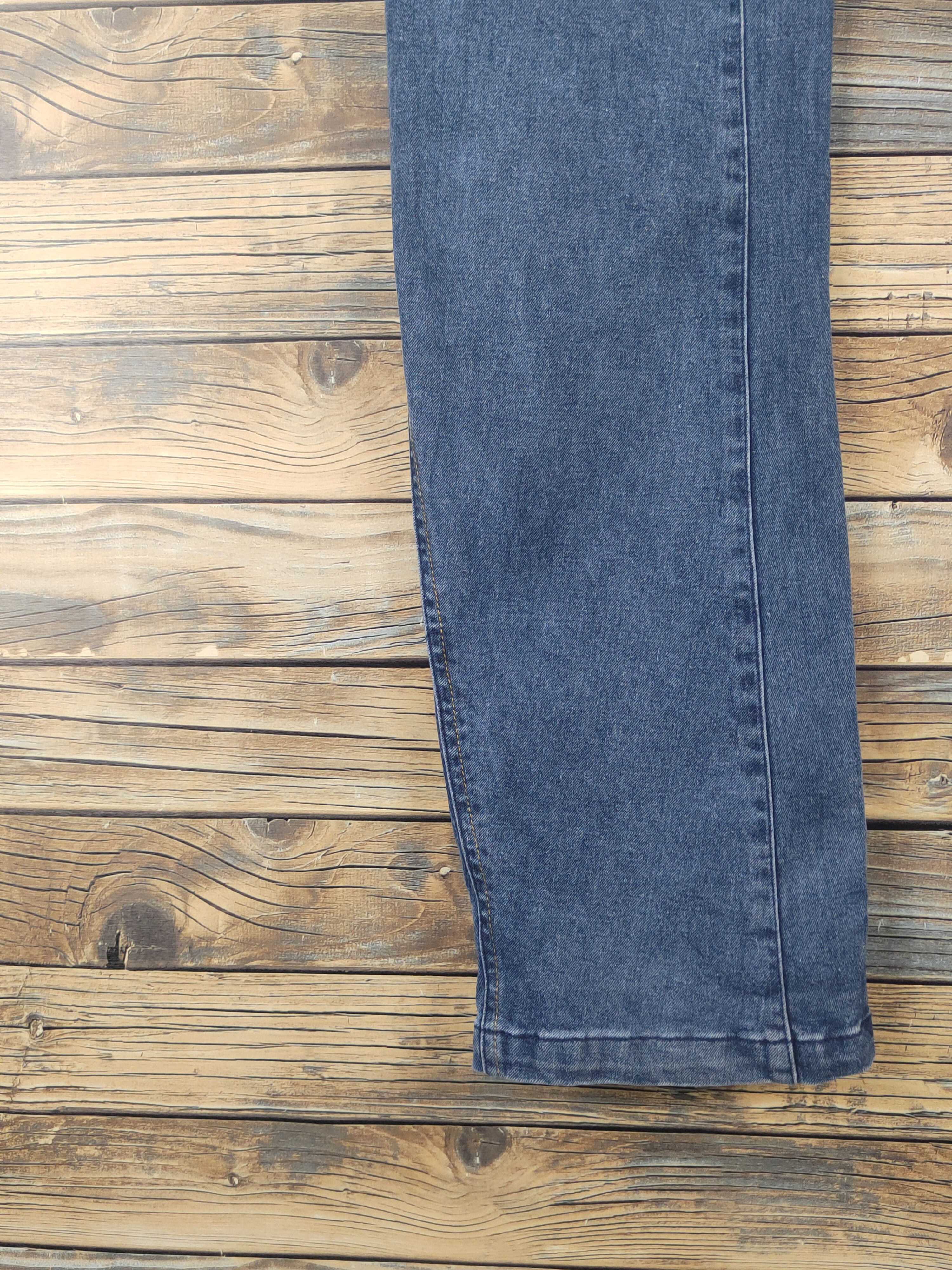 Japanese Brand FieldCore Dark Blue Distressed Ripped Jeans #W2005 Size US 35 - 10 Thumbnail