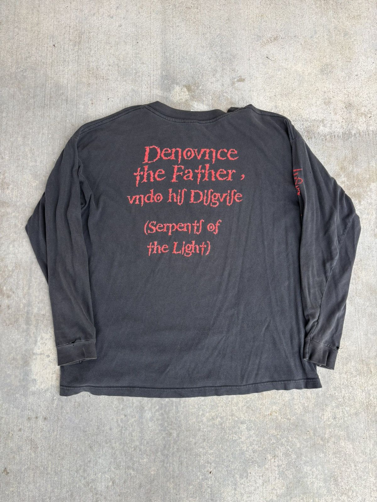 Band Tees Vintage 90s Deicide Longsleeve Shirt Size US XL / EU 56 / 4 - 2 Thumbnail