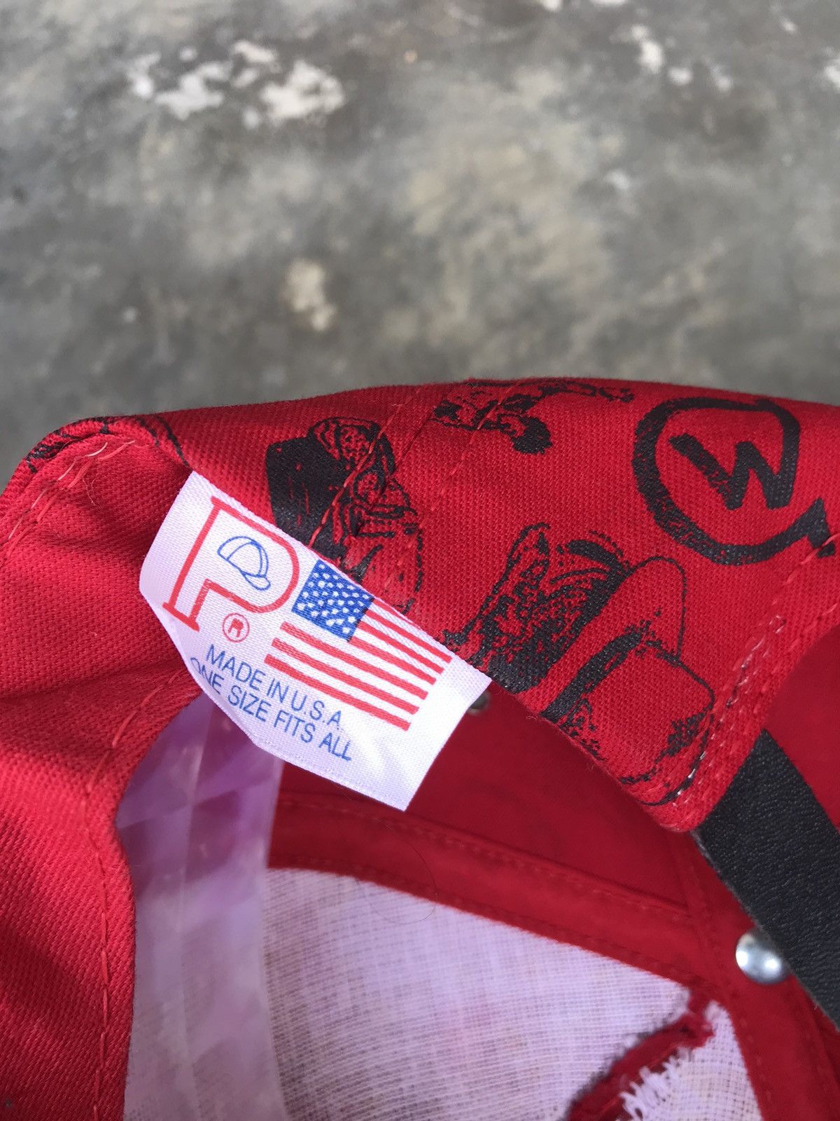 Japanese Brand Vintage All Overprint Graphic Classic Hat Size ONE SIZE - 5 Thumbnail