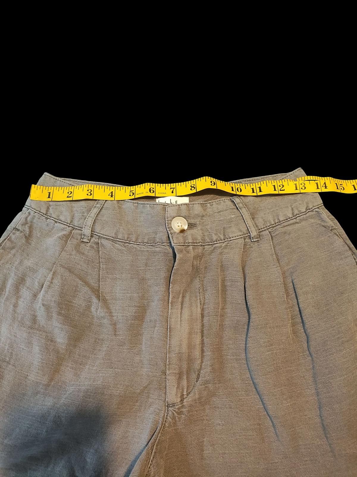 Nicole Miller Nicole Miller Women's Casual Linen Shorts Size 2 Gray Size 26" / US 2 / IT 38 - 5 Thumbnail